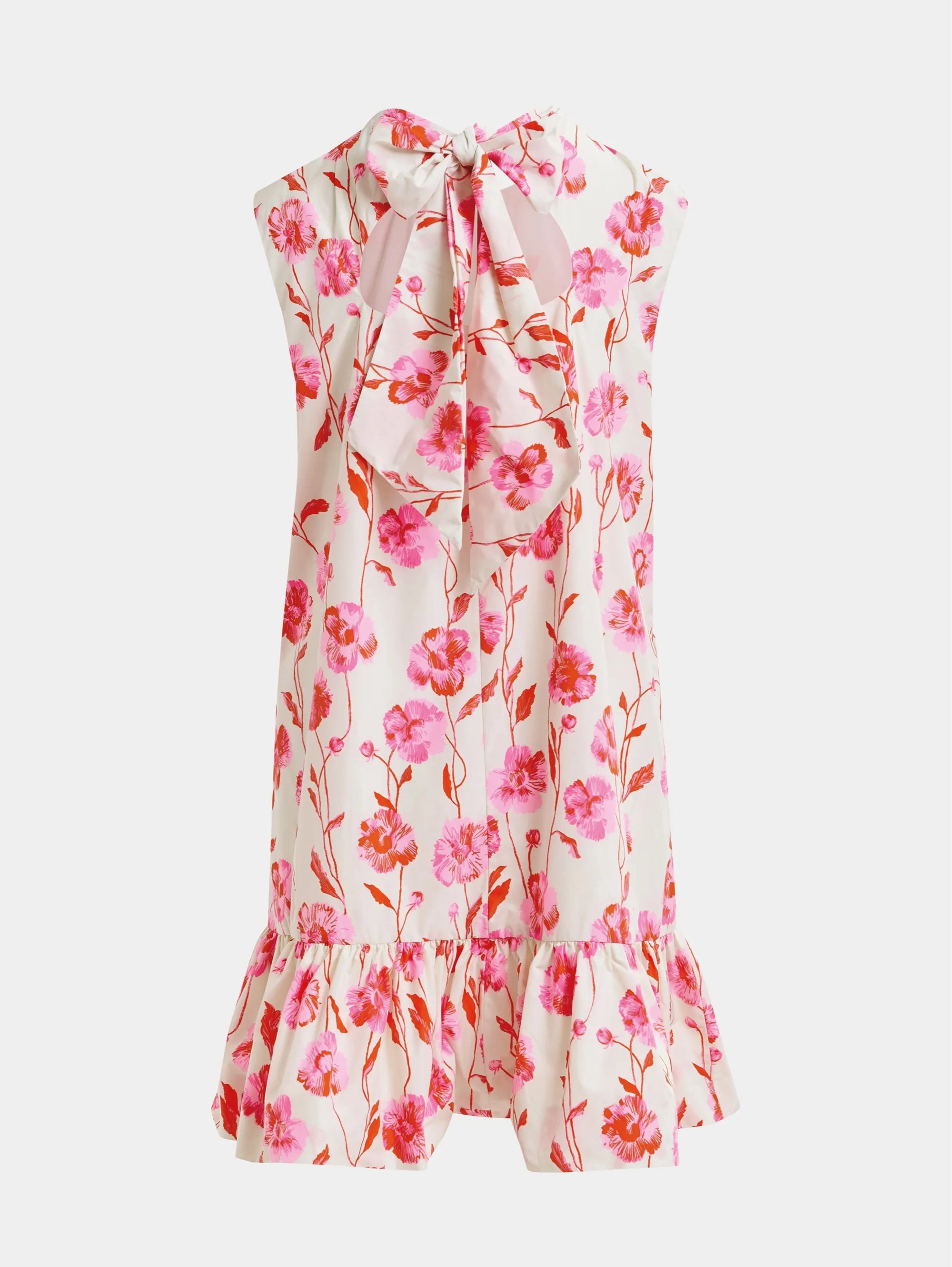 Short Dress with White/Pink Flowers