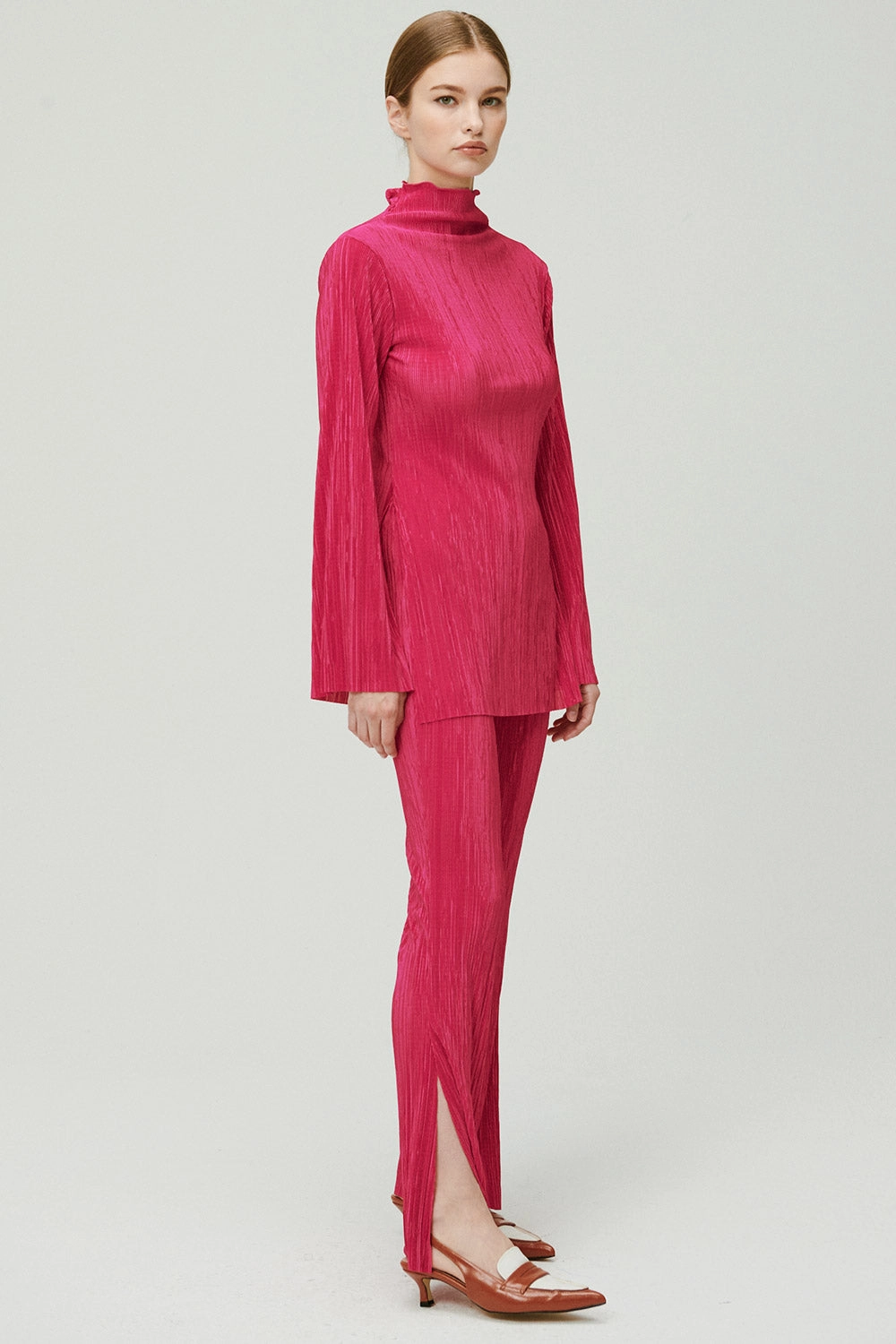 Sia Plisse Tunic Top and Pants Set