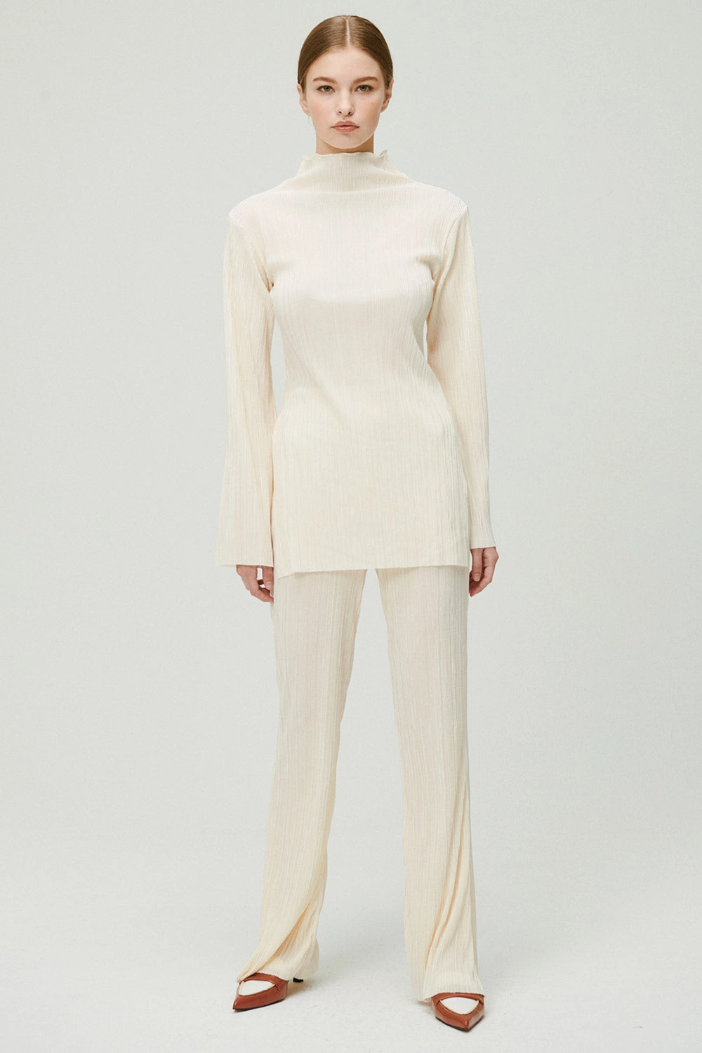 Sia Plisse Tunic Top and Pants Set