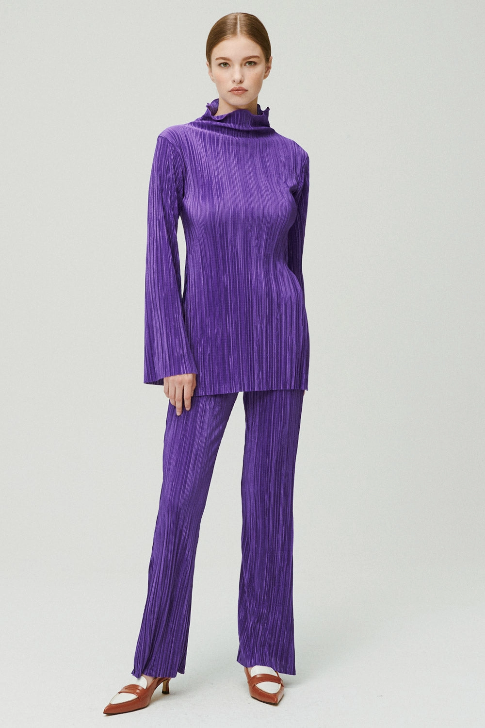 Sia Plisse Tunic Top and Pants Set