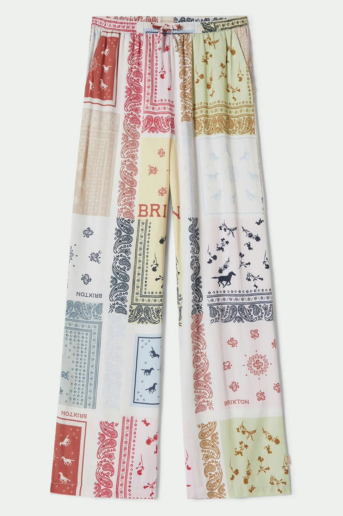 Silky Hudson Lounge Pant - Multi Color Bandana