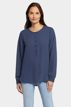 Simone Blouse - Oxford Navy