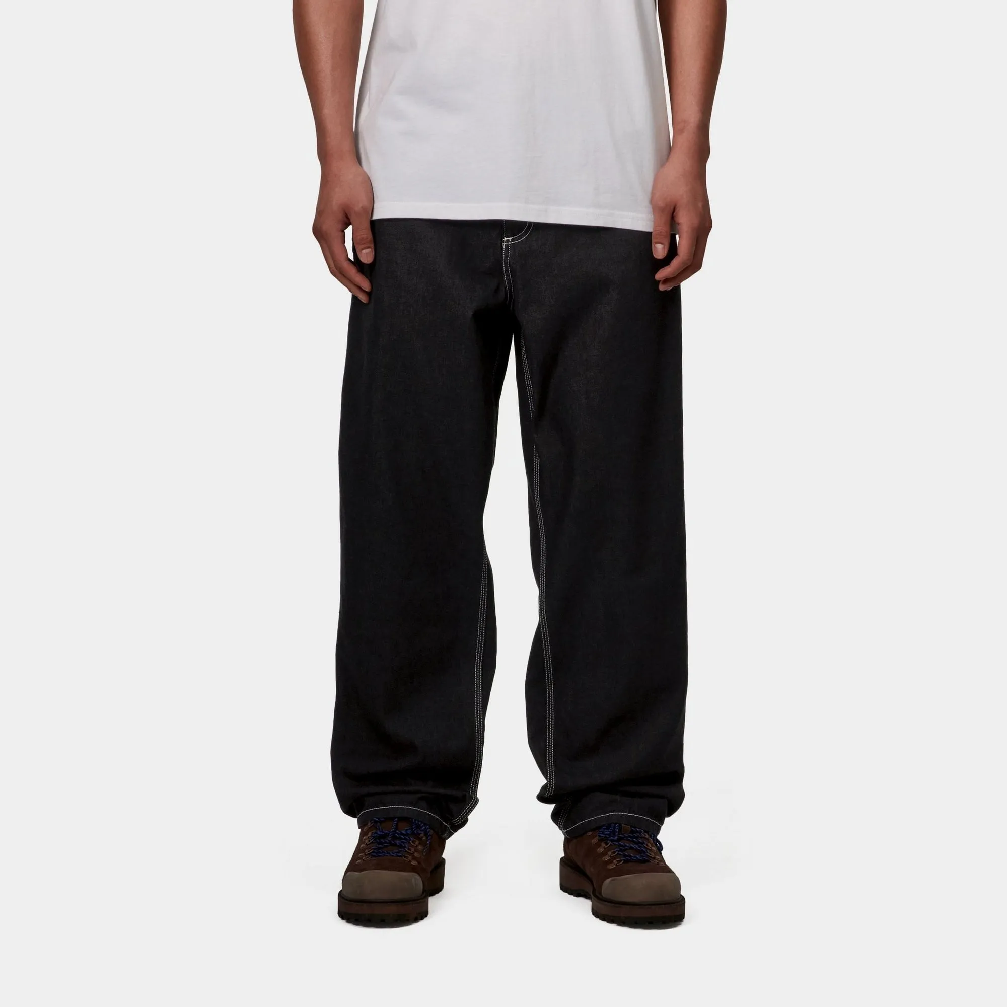 Single Knee Heart Label Pant - Norco Denim | Black (rinsed)