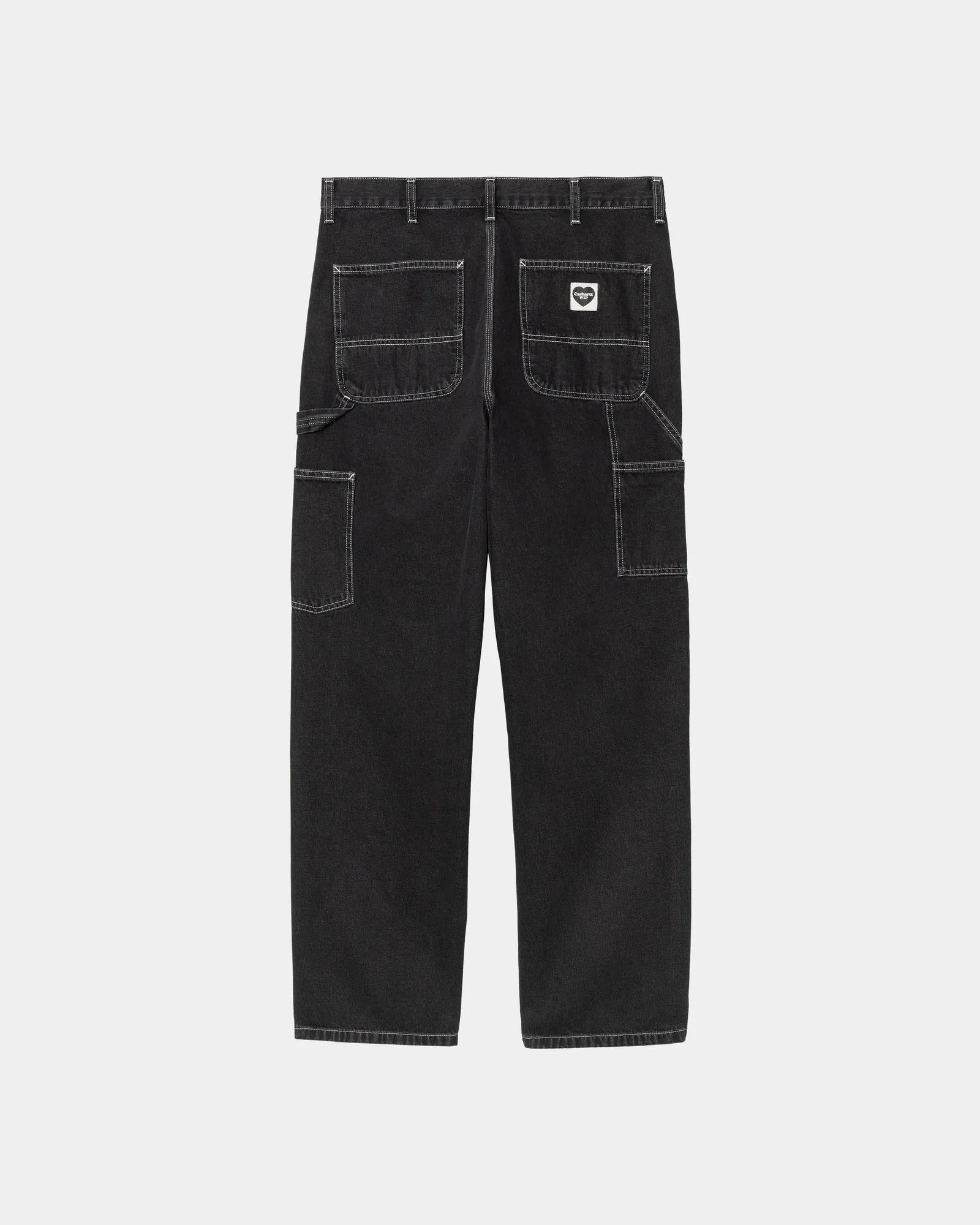 Single Knee Heart Label Pant - Norco Denim | Black (stone washed)