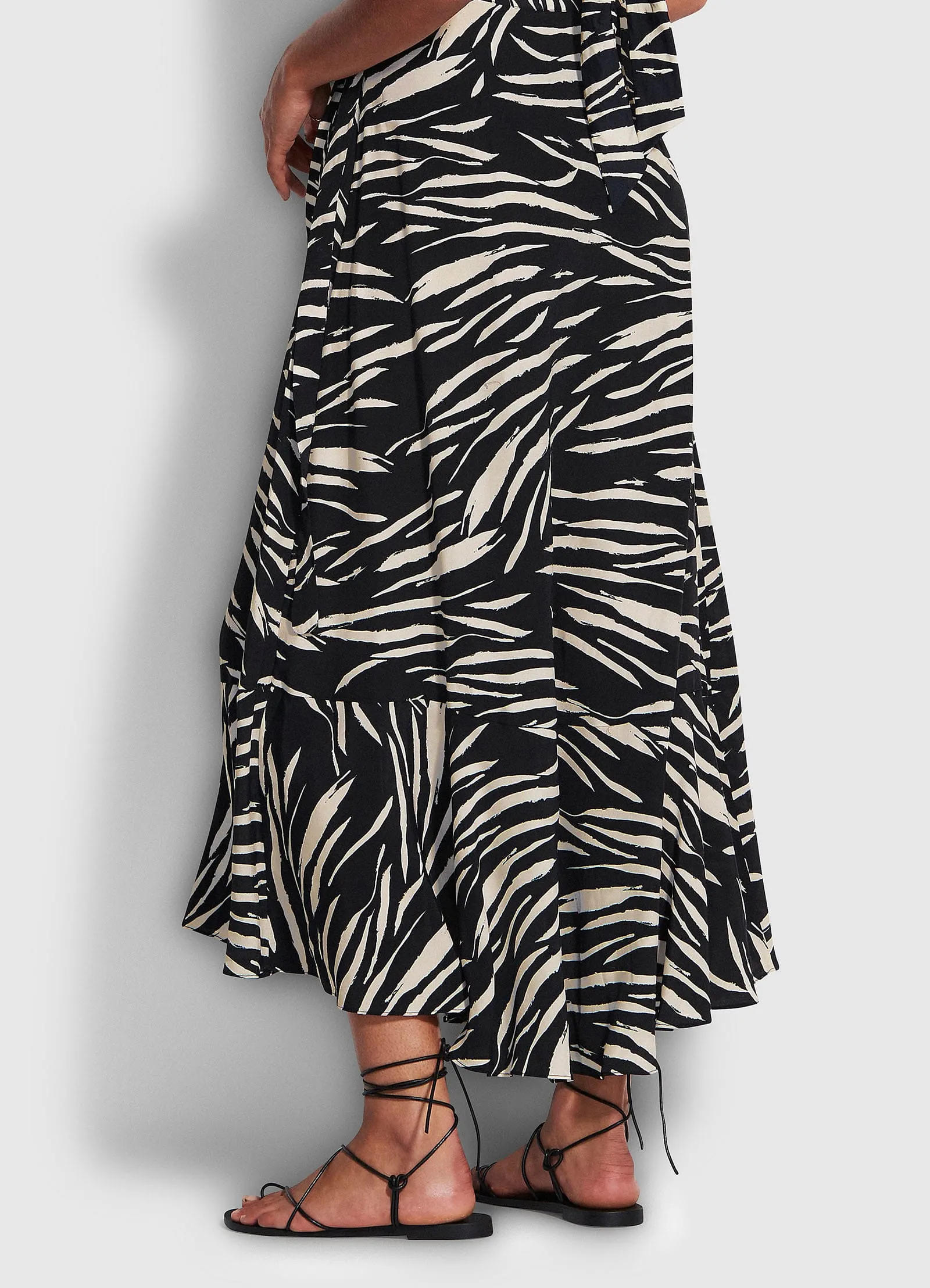 Skin Deep Wrap Skirt  - Black