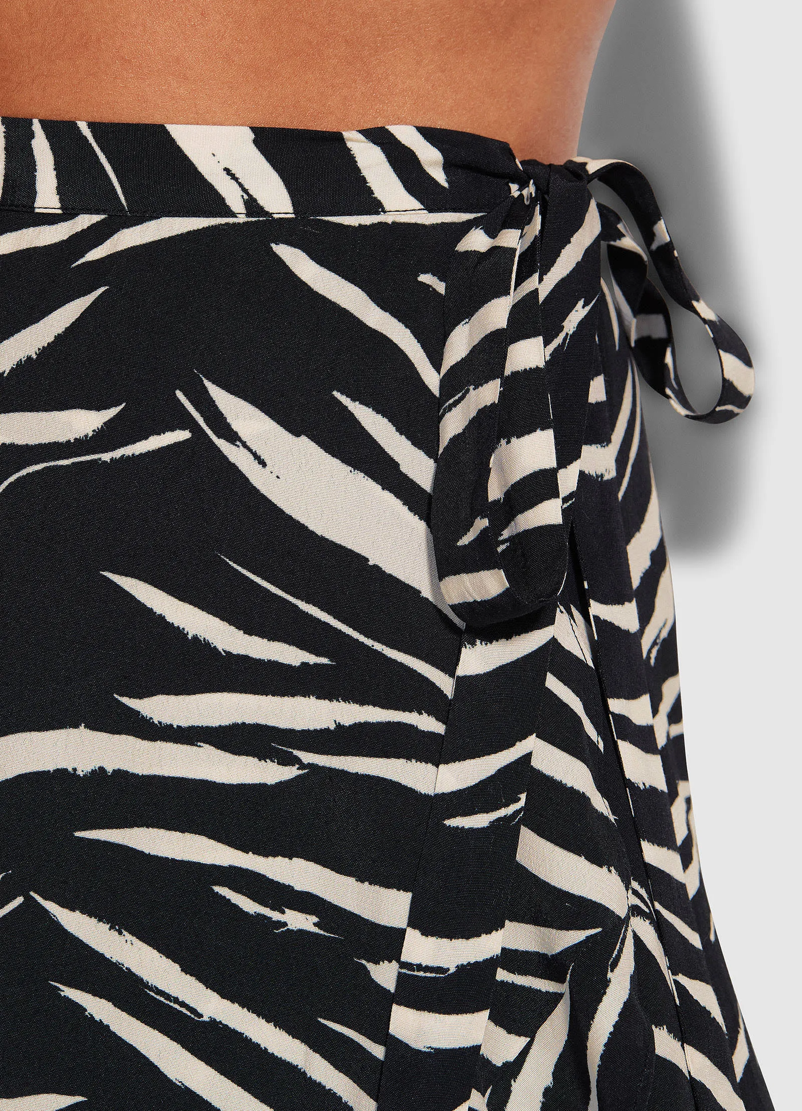 Skin Deep Wrap Skirt  - Black