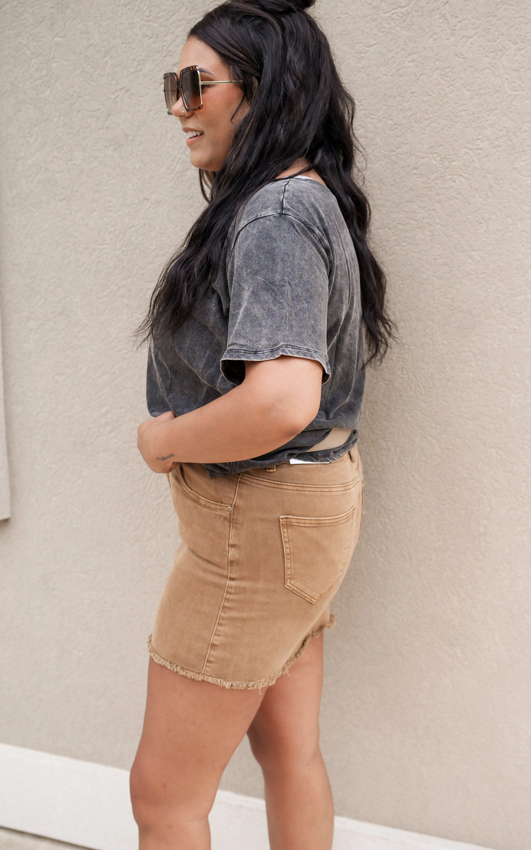 Skirt Flirt Acid Wash Denim Skirt | Zenana - Final Sale