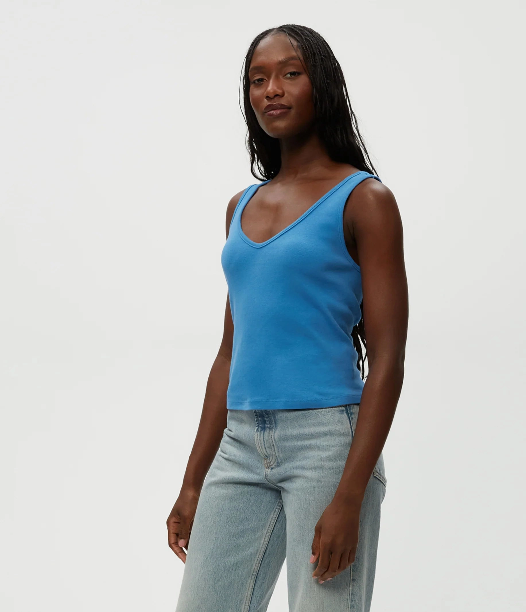 Sloan V Neck Tank - Ocean