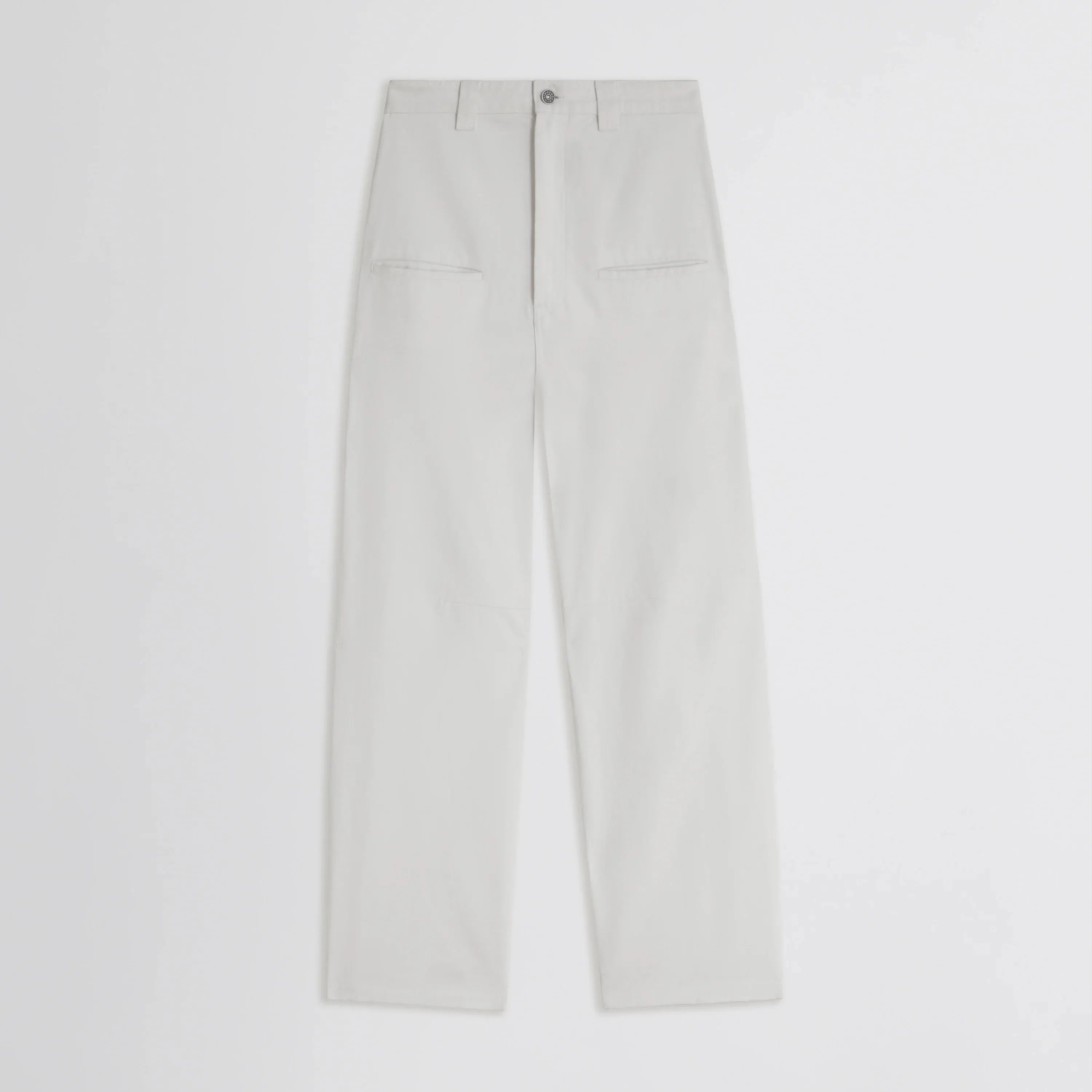 SLOUCH JEANS | off white cotton