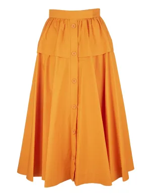 Sportmax Boemia Flounce Hem Midi Skirt