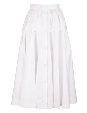 Sportmax Boemia Flounce Hem Midi Skirt