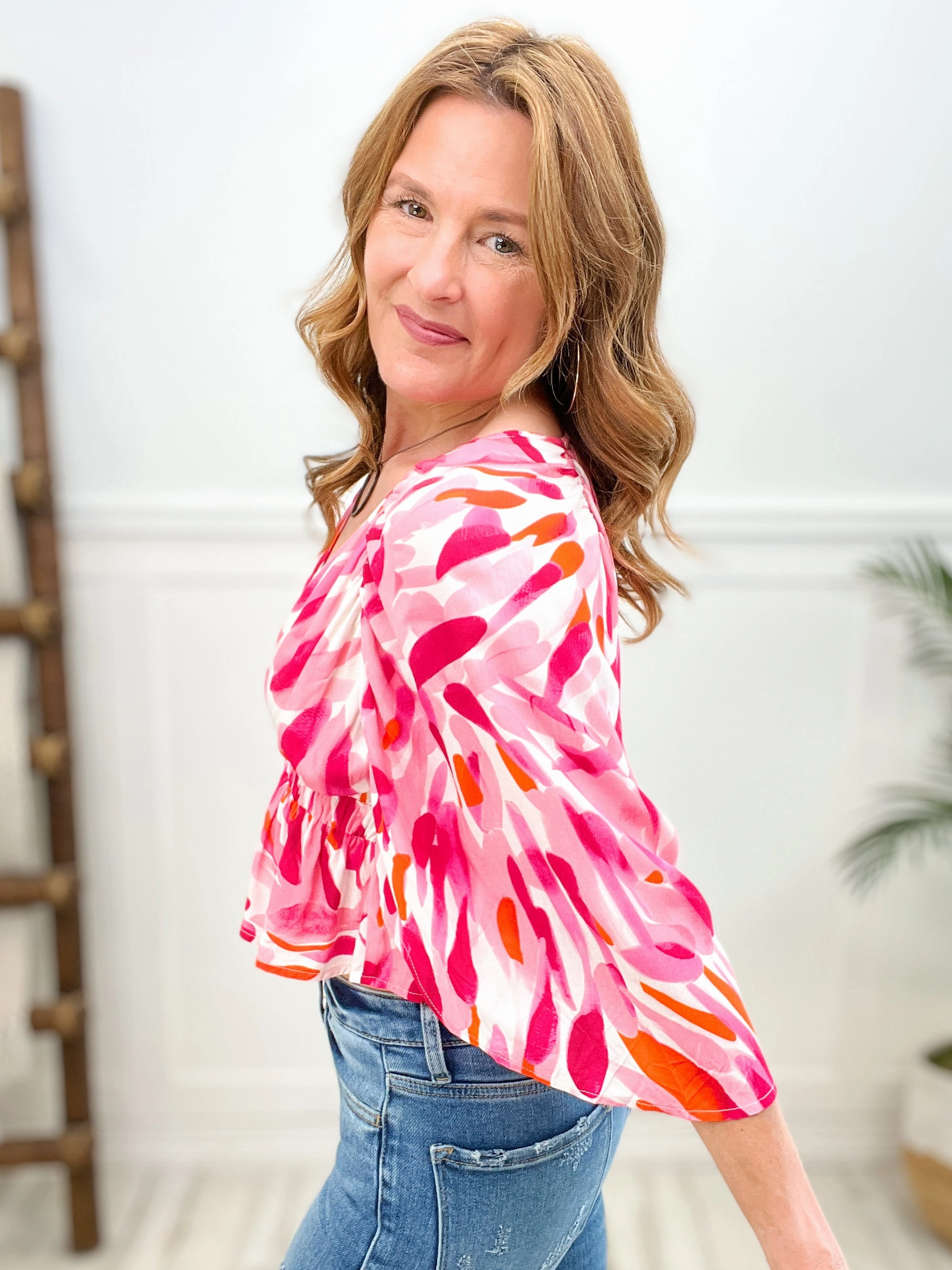 Taking a Trip Peplum Top