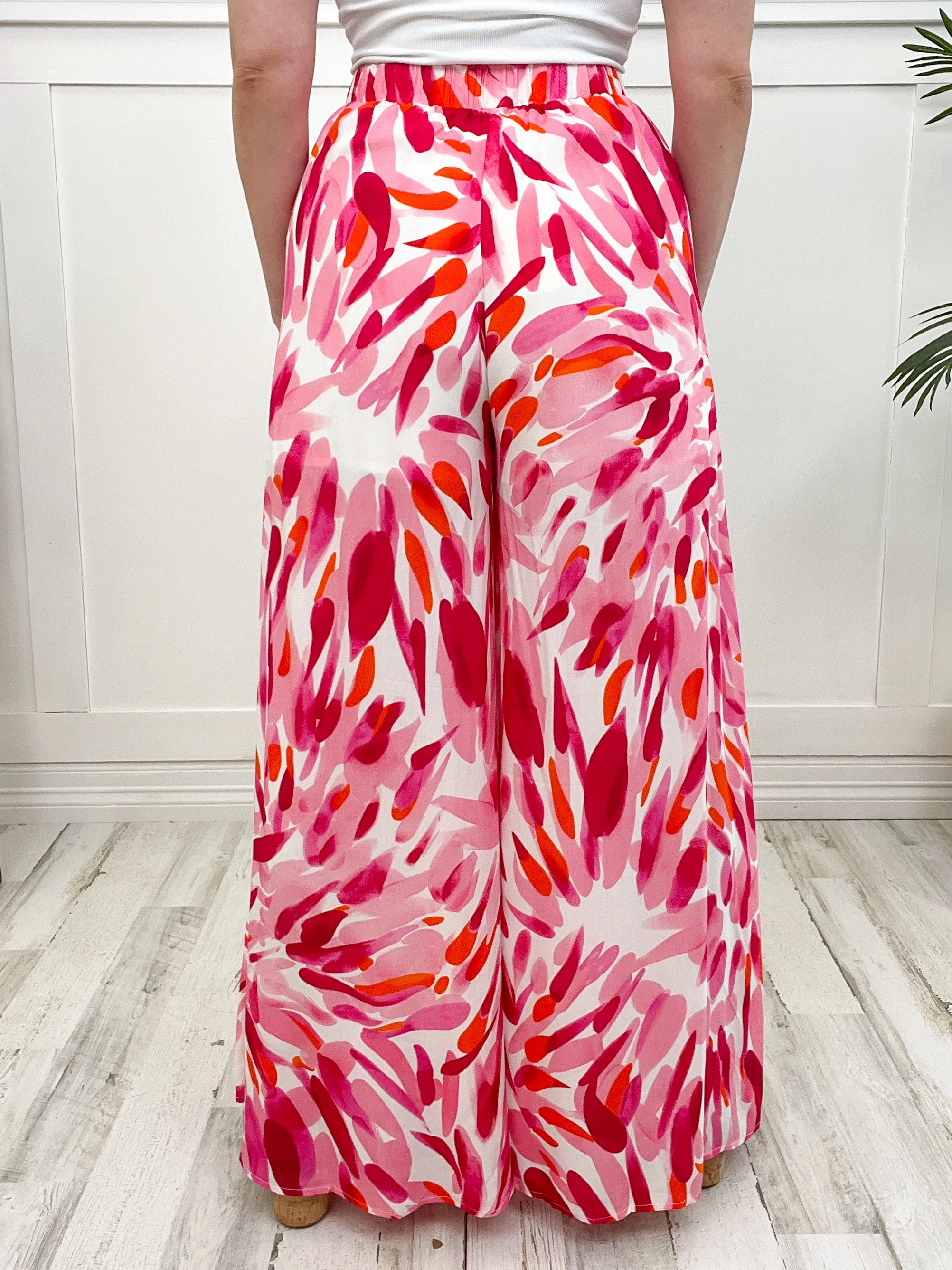 Taking a Tripe Wide Leg Pants