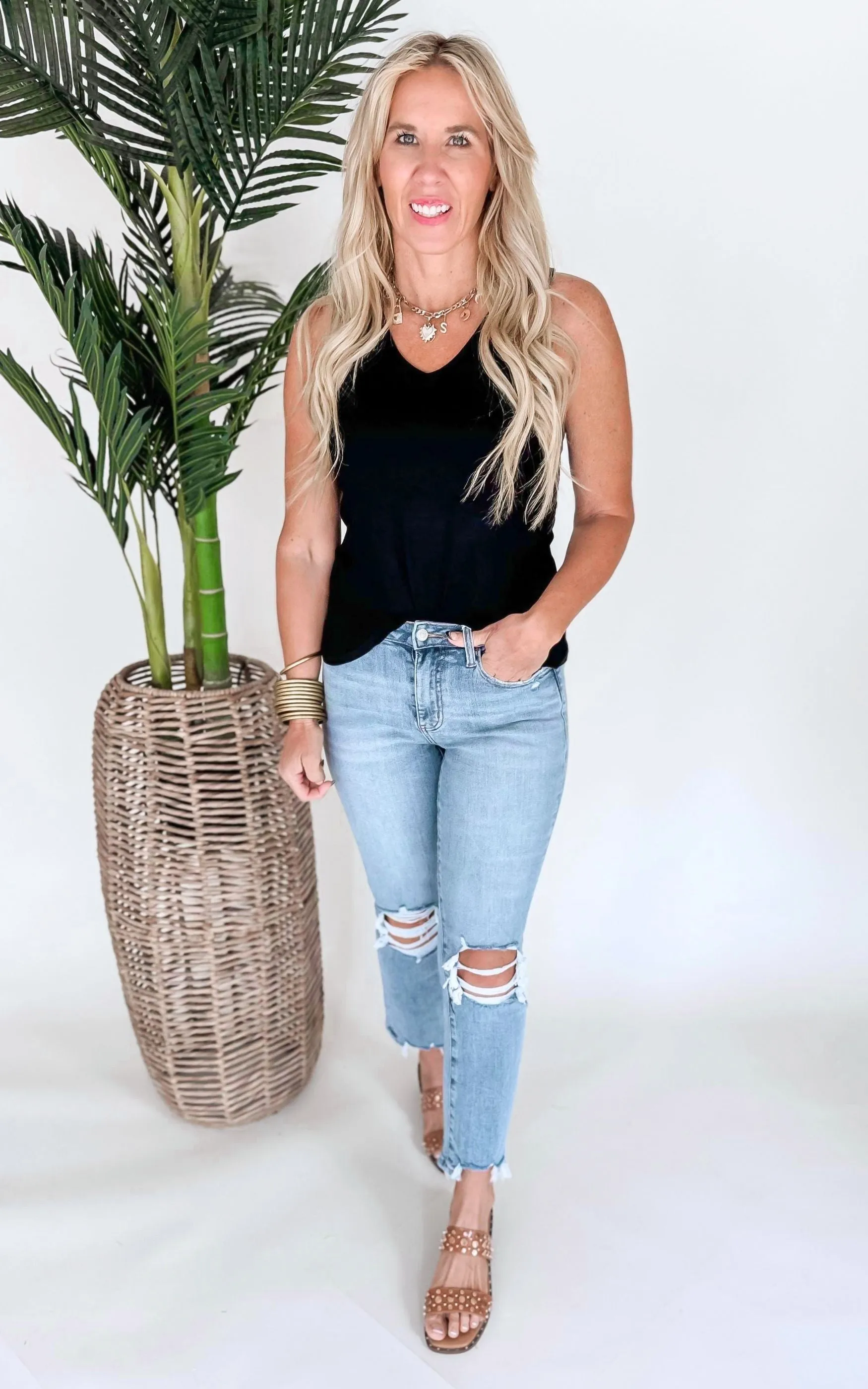 The Perfect V Tank Top by Salty Wave