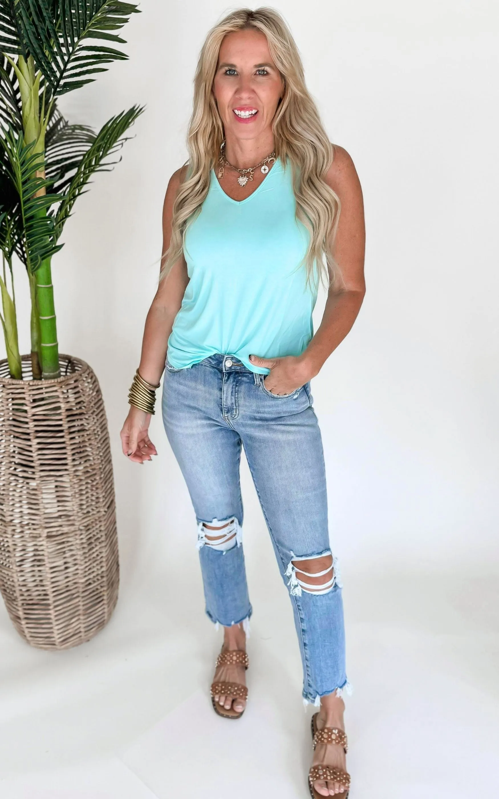The Perfect V Tank Top by Salty Wave