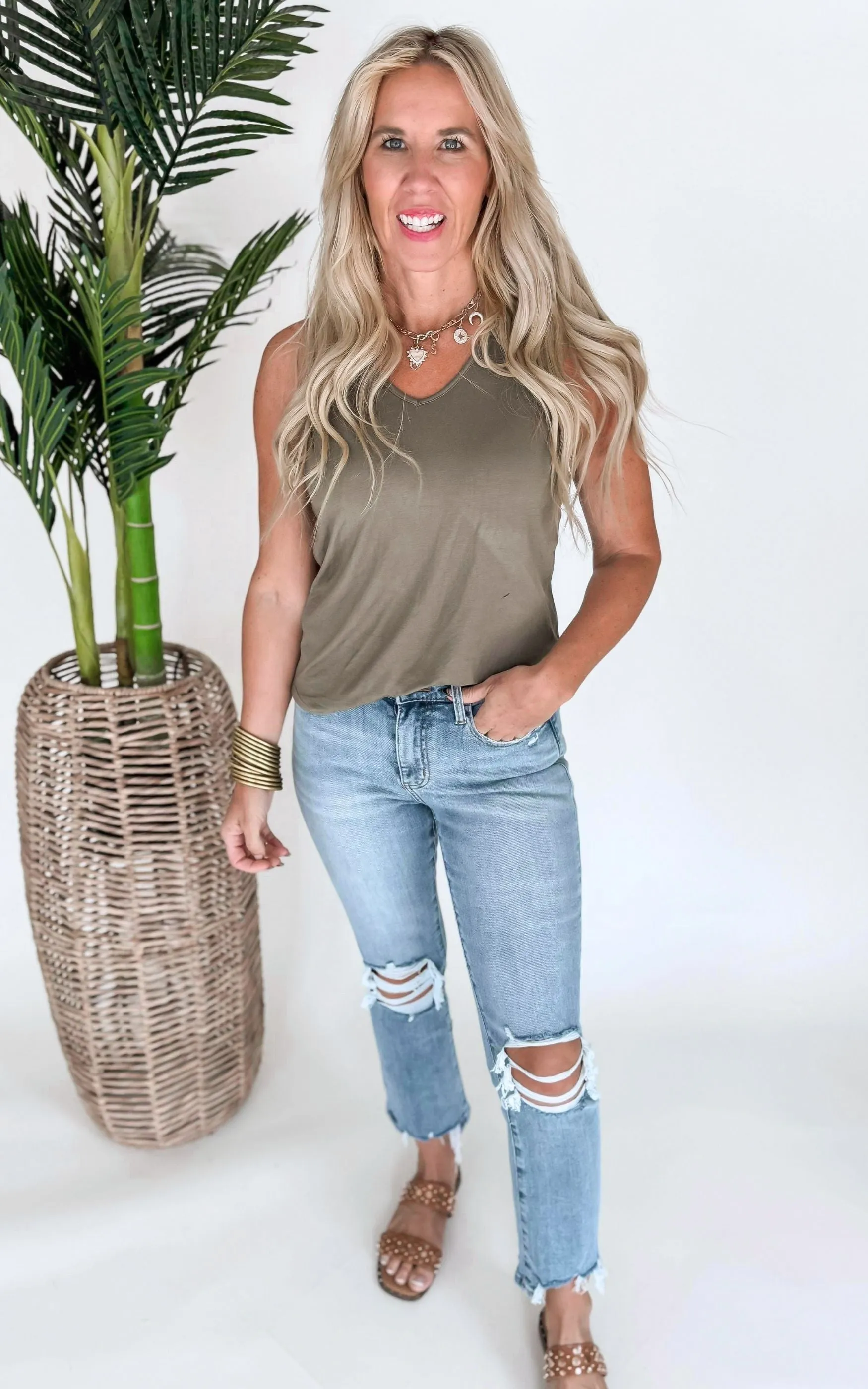 The Perfect V Tank Top by Salty Wave