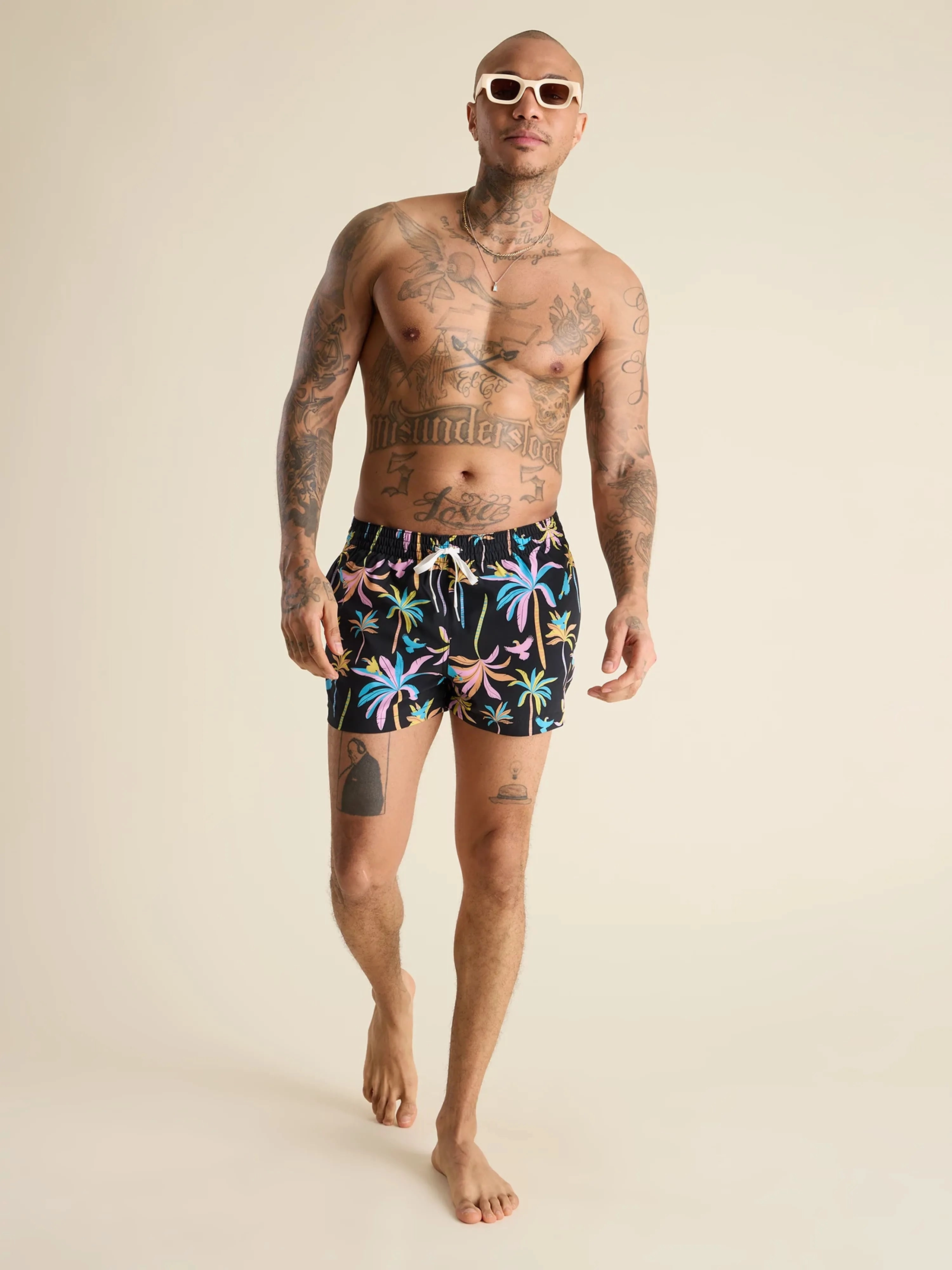 The Black Light Nights 4" (Classic Swim Trunk)