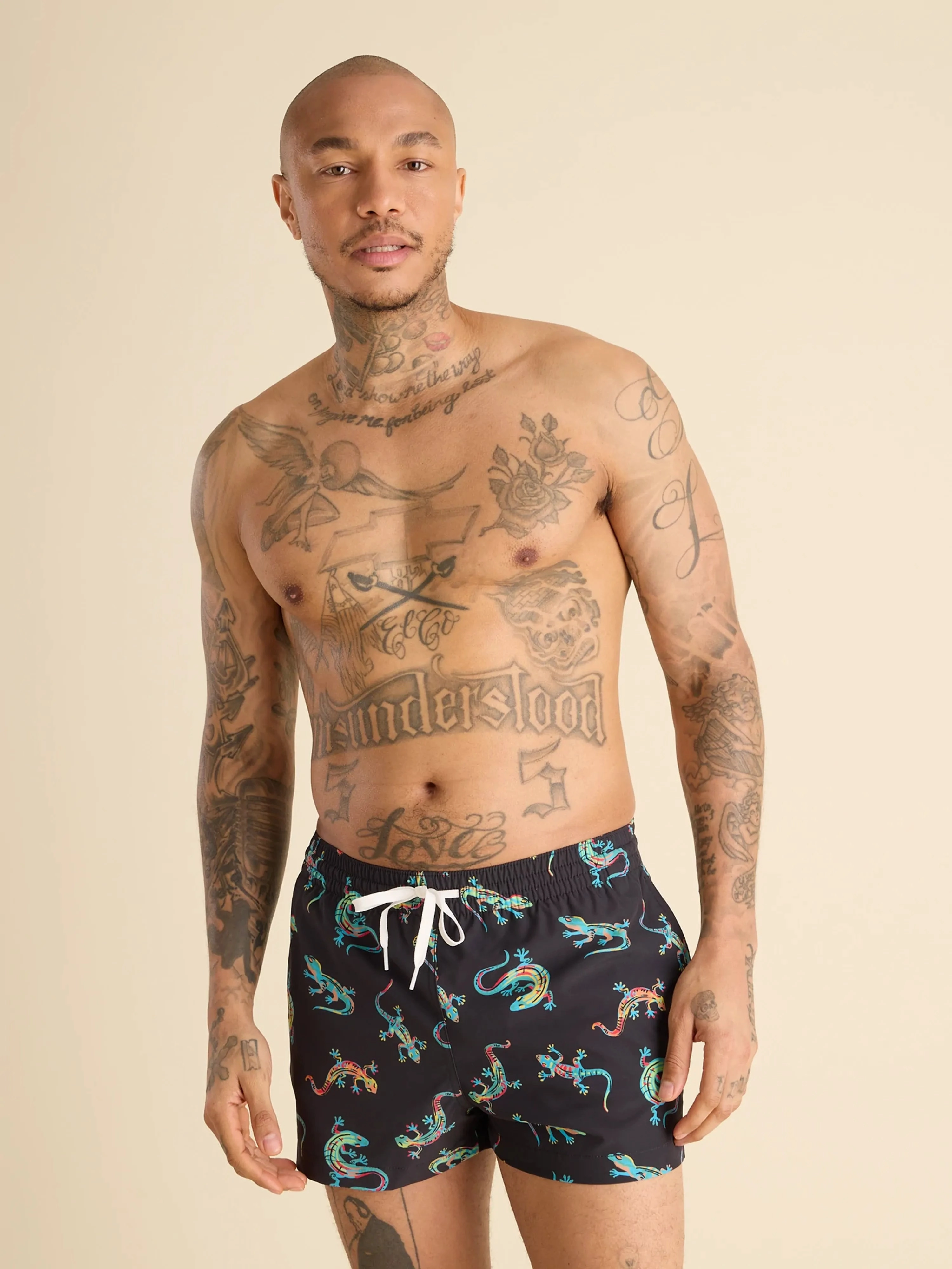 The Blizzard O' Lizards 4" (Classic Lined Swim Trunk)