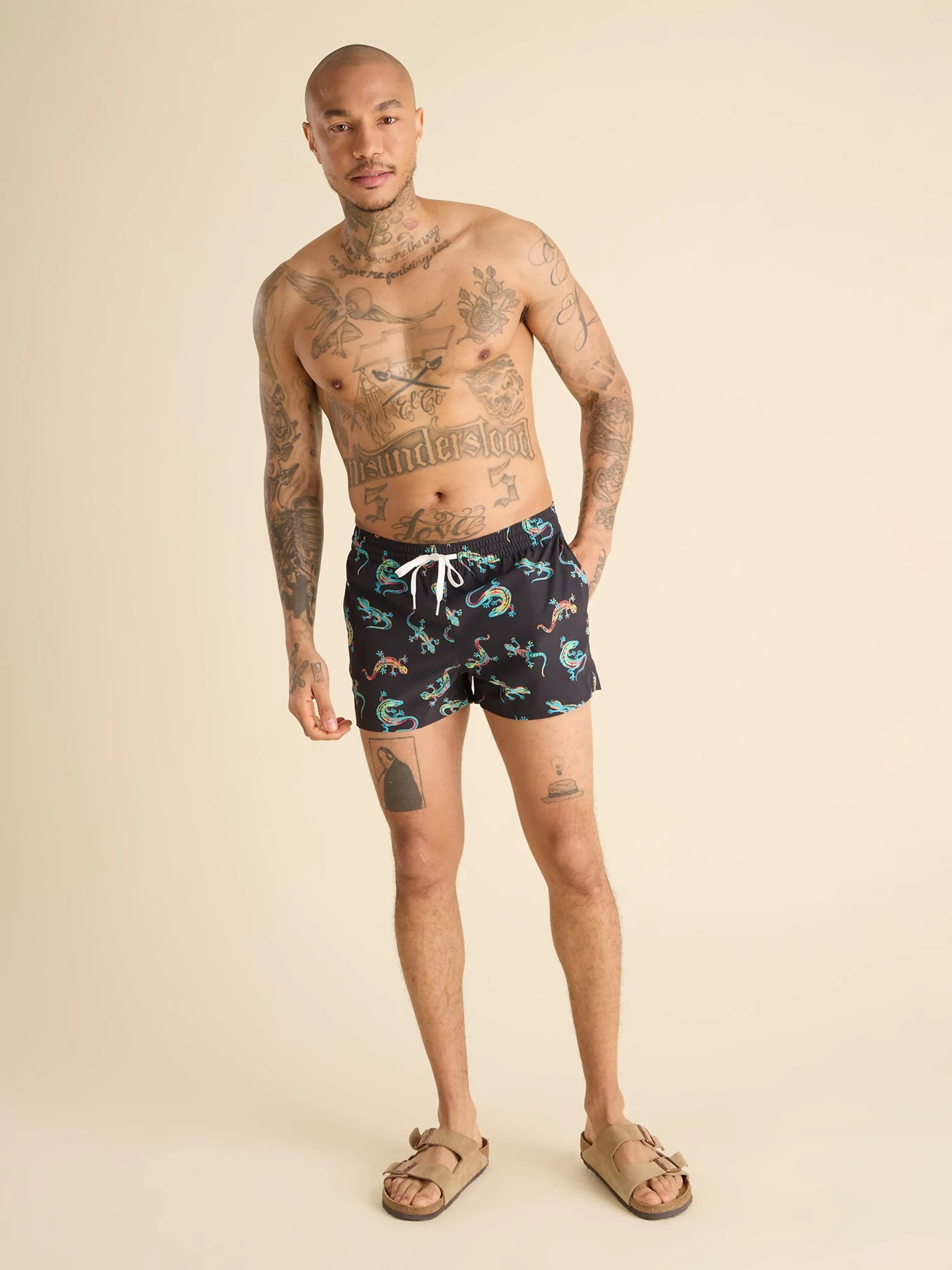 The Blizzard O' Lizards 4" (Classic Lined Swim Trunk)