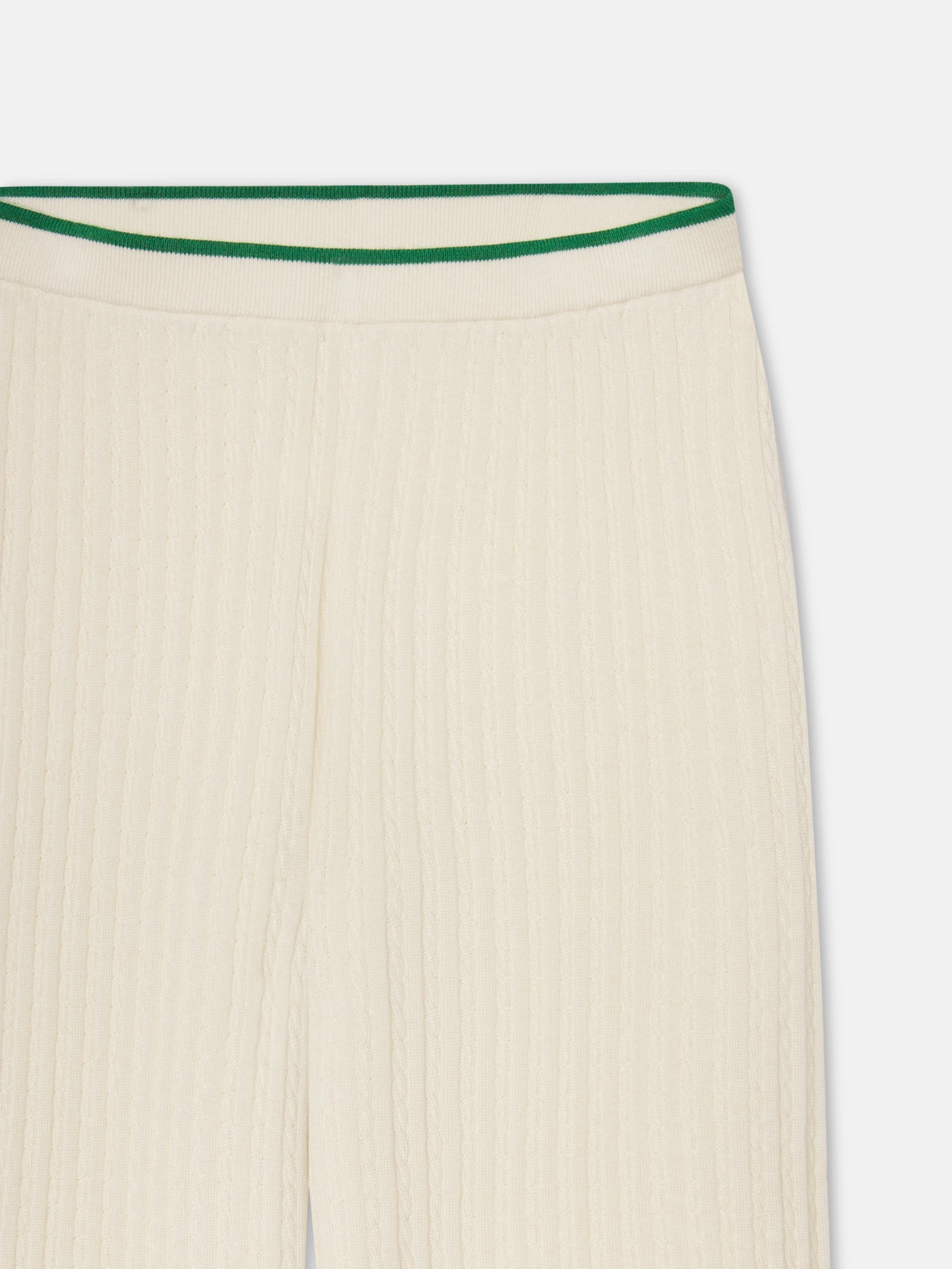 The Cable Sweat Pants -- Kelly Green Multi
