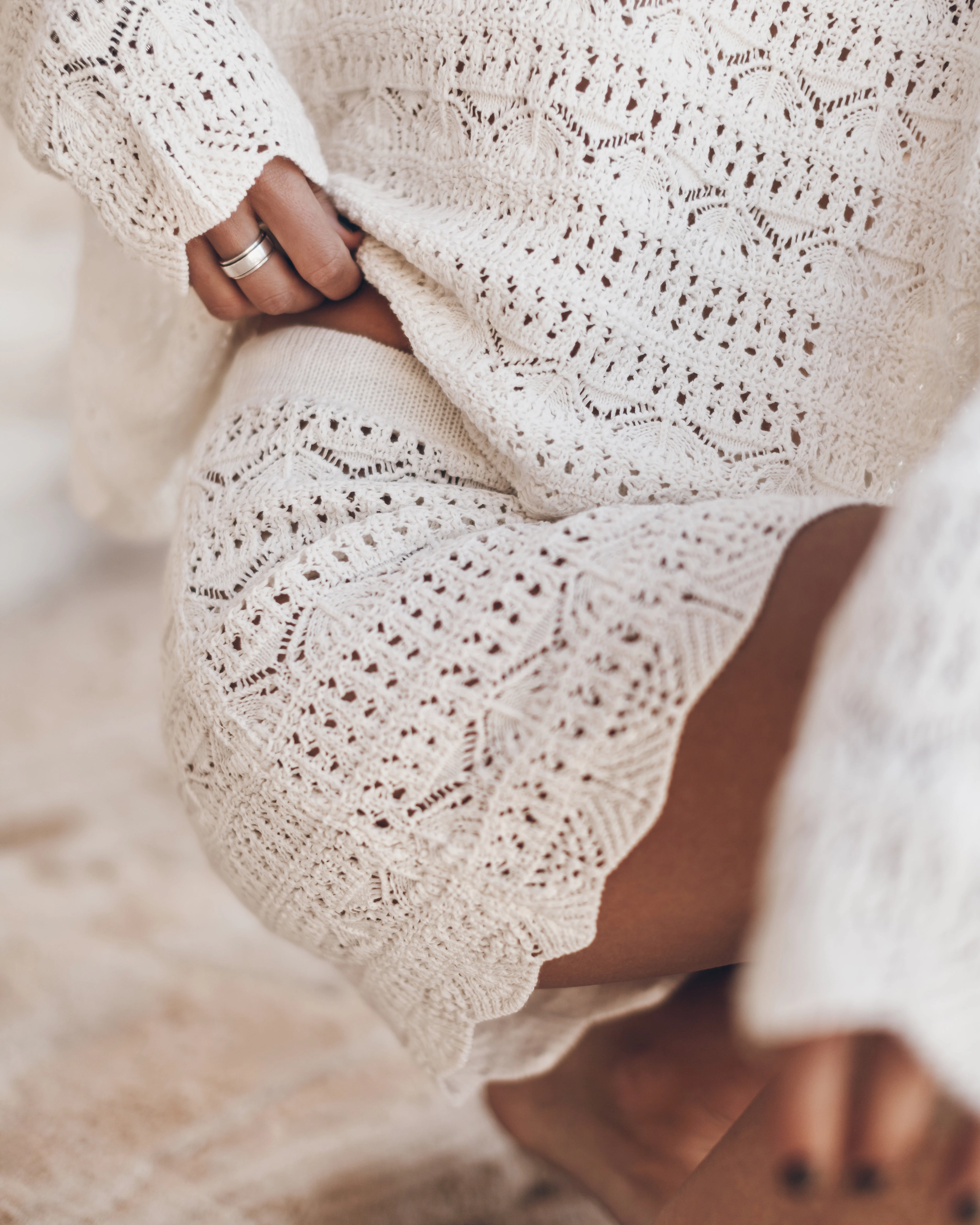 The Ecru Crochet Skirt