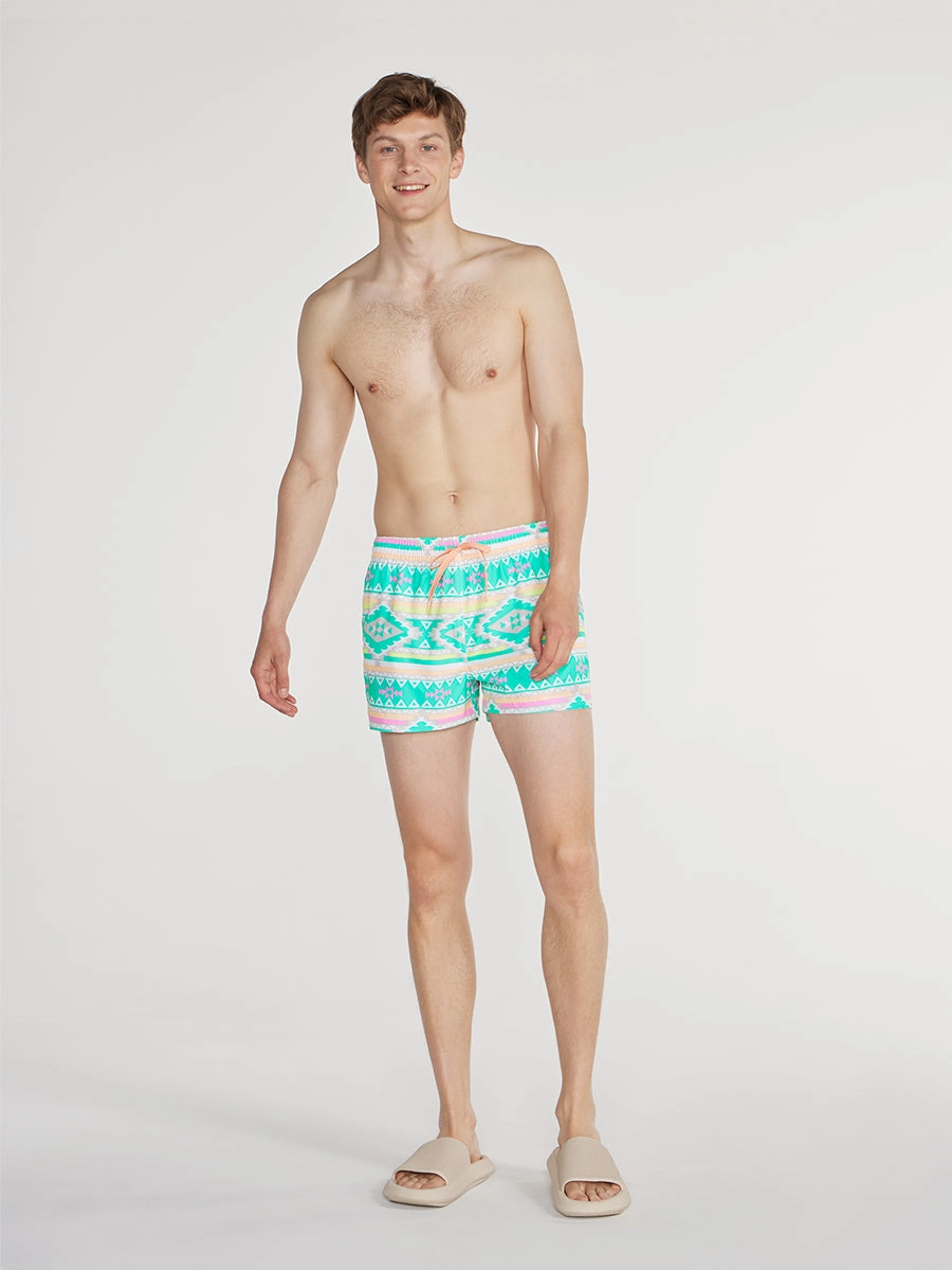 The En Fuegos 4"  (Classic Swim Trunk)