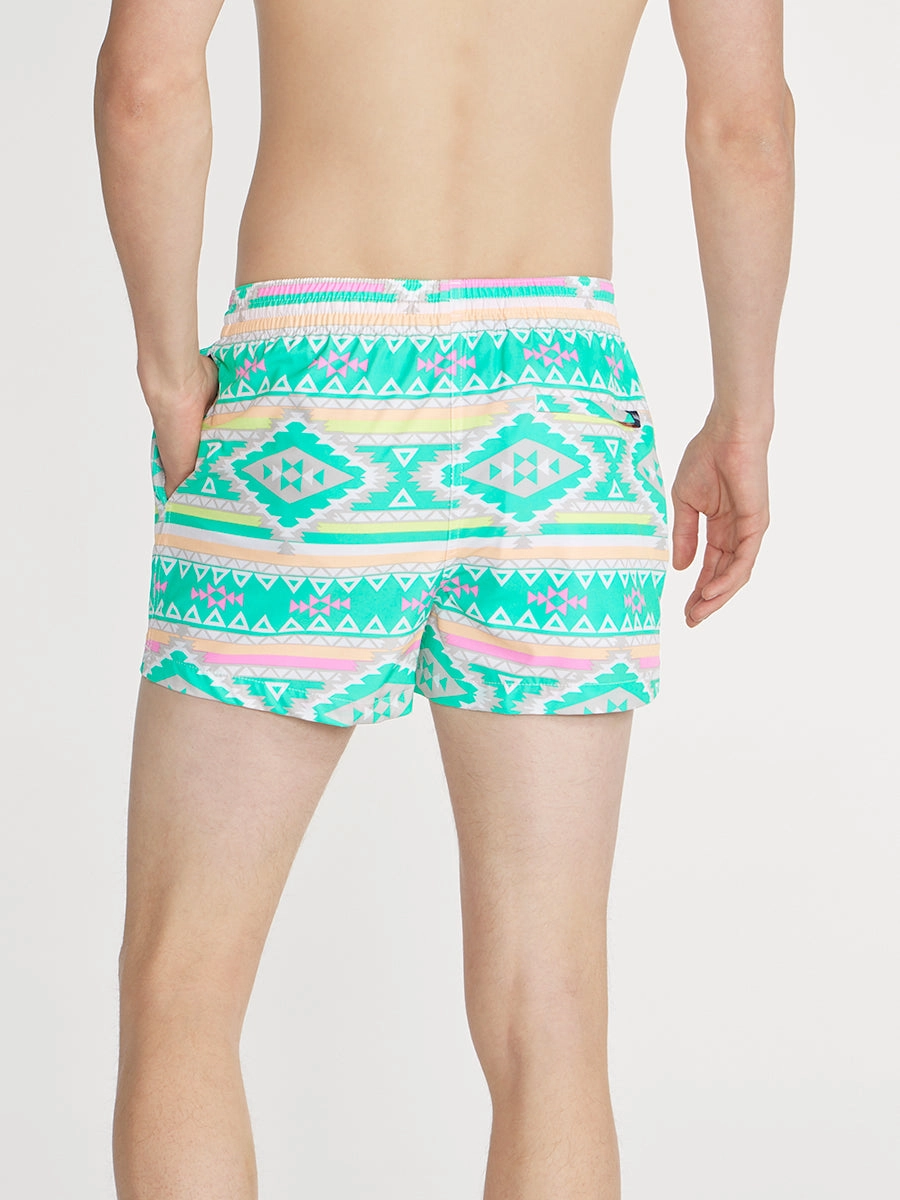 The En Fuegos 4" (Lined Classic Swim Trunk)