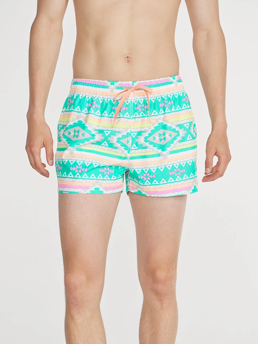 The En Fuegos 4" (Lined Classic Swim Trunk)