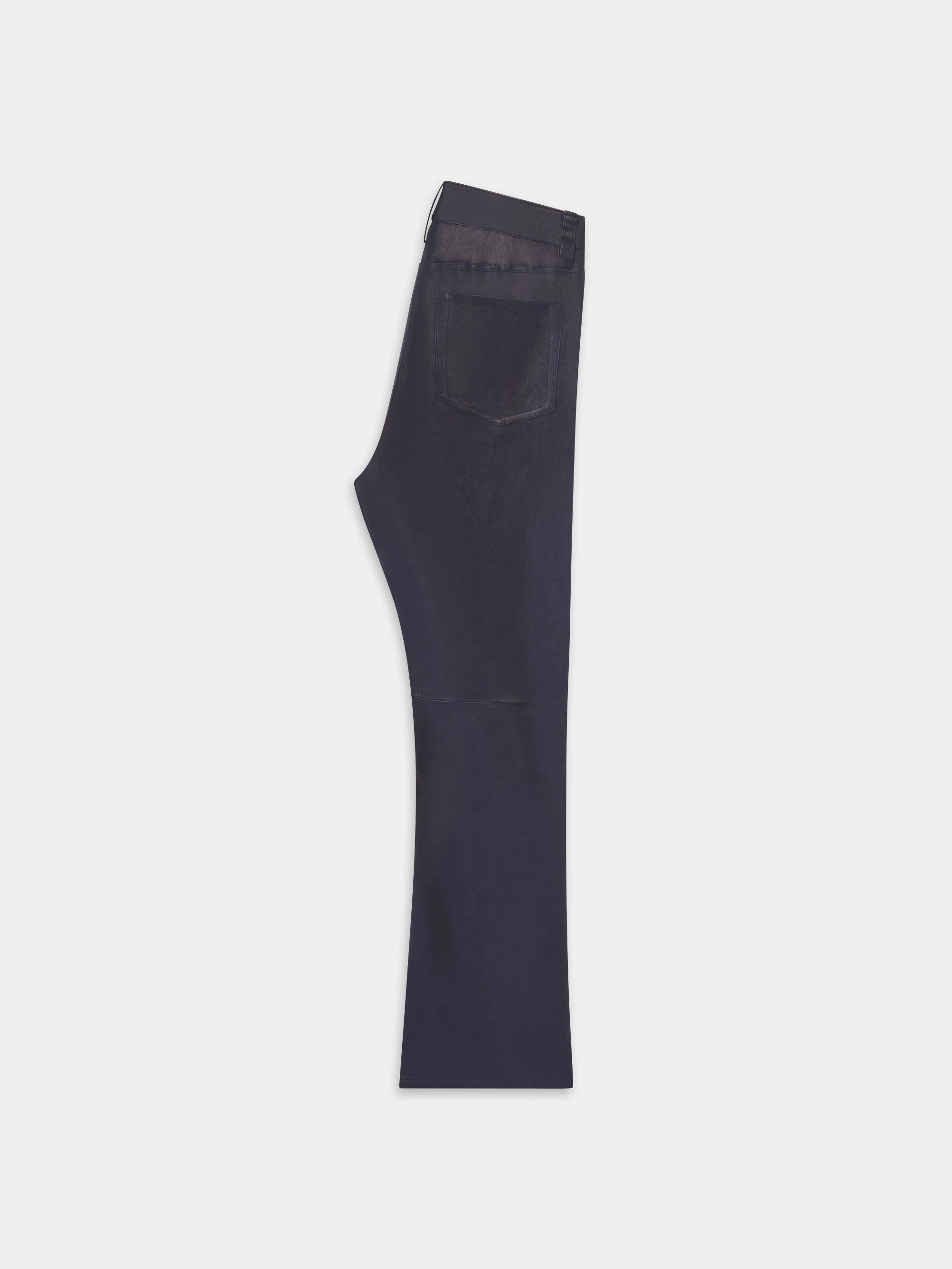 The Leather Reboot Crop -- Dark Indigo