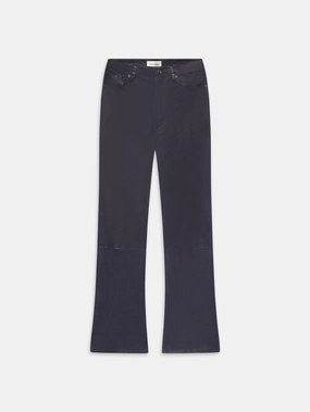 The Leather Reboot Crop -- Dark Indigo