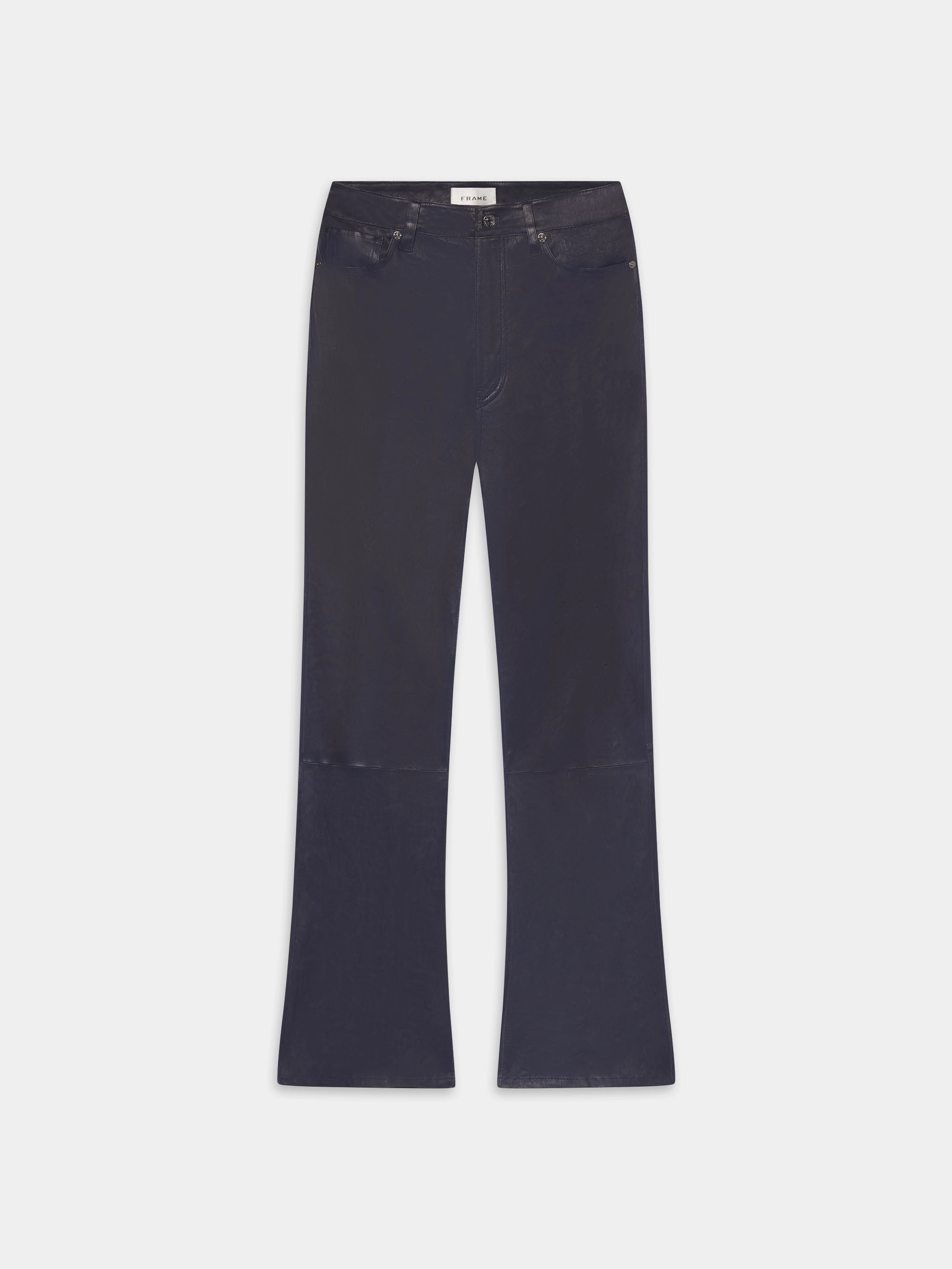 The Leather Reboot Crop -- Dark Indigo