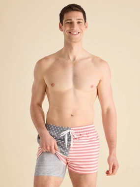 The Mericas 4" (Faded Classic Lined Swim Trunk)