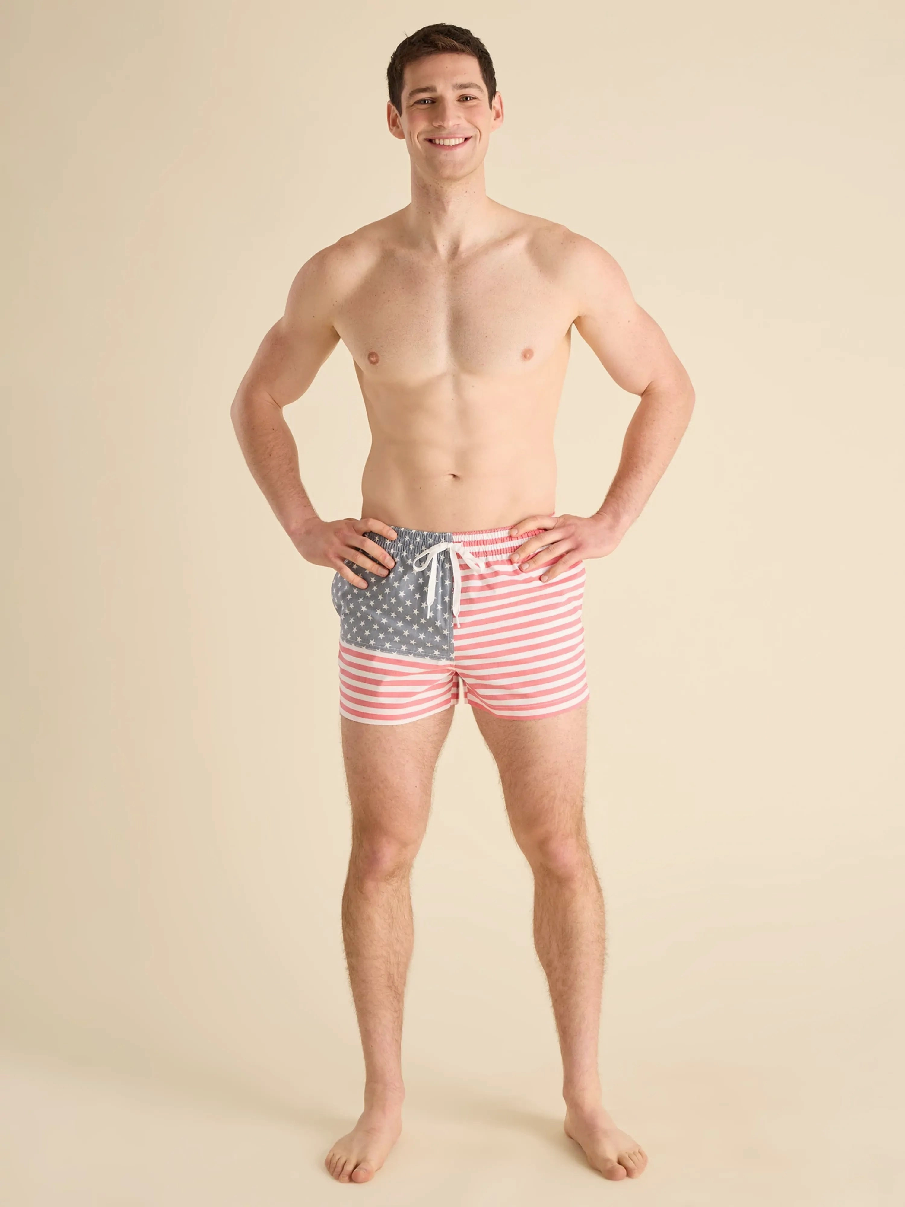The Mericas 4" (Faded Classic Lined Swim Trunk)