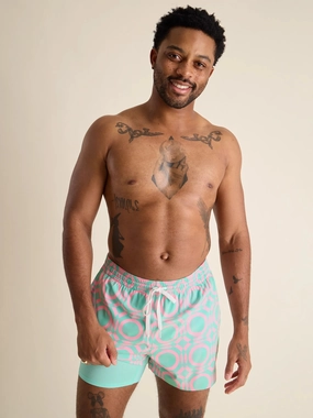 The Mosaics 4" (Classic Lined Swim Trunk)