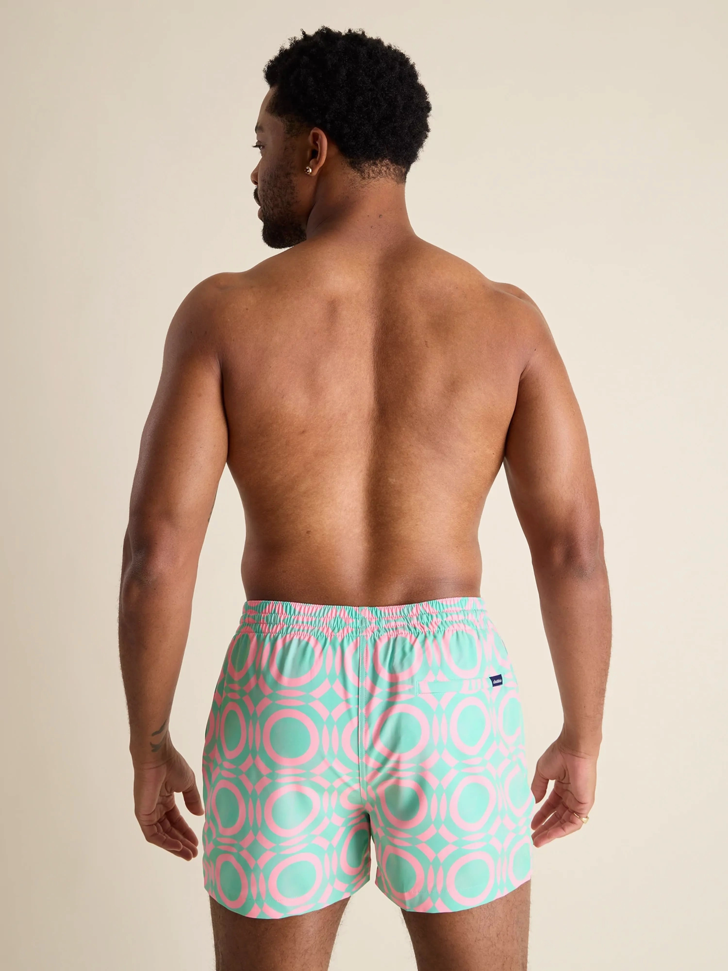 The Mosaics 4" (Classic Lined Swim Trunk)
