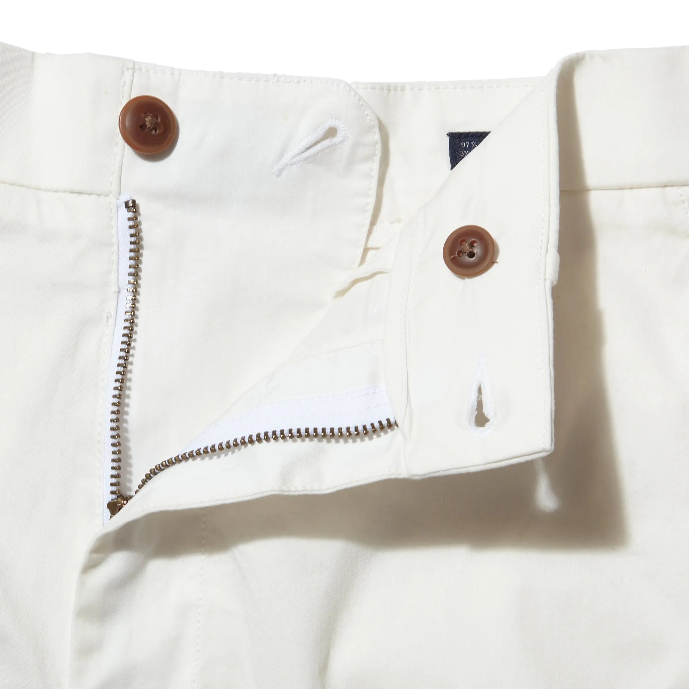 Thompson Flex Stretch Shorts  7"- White