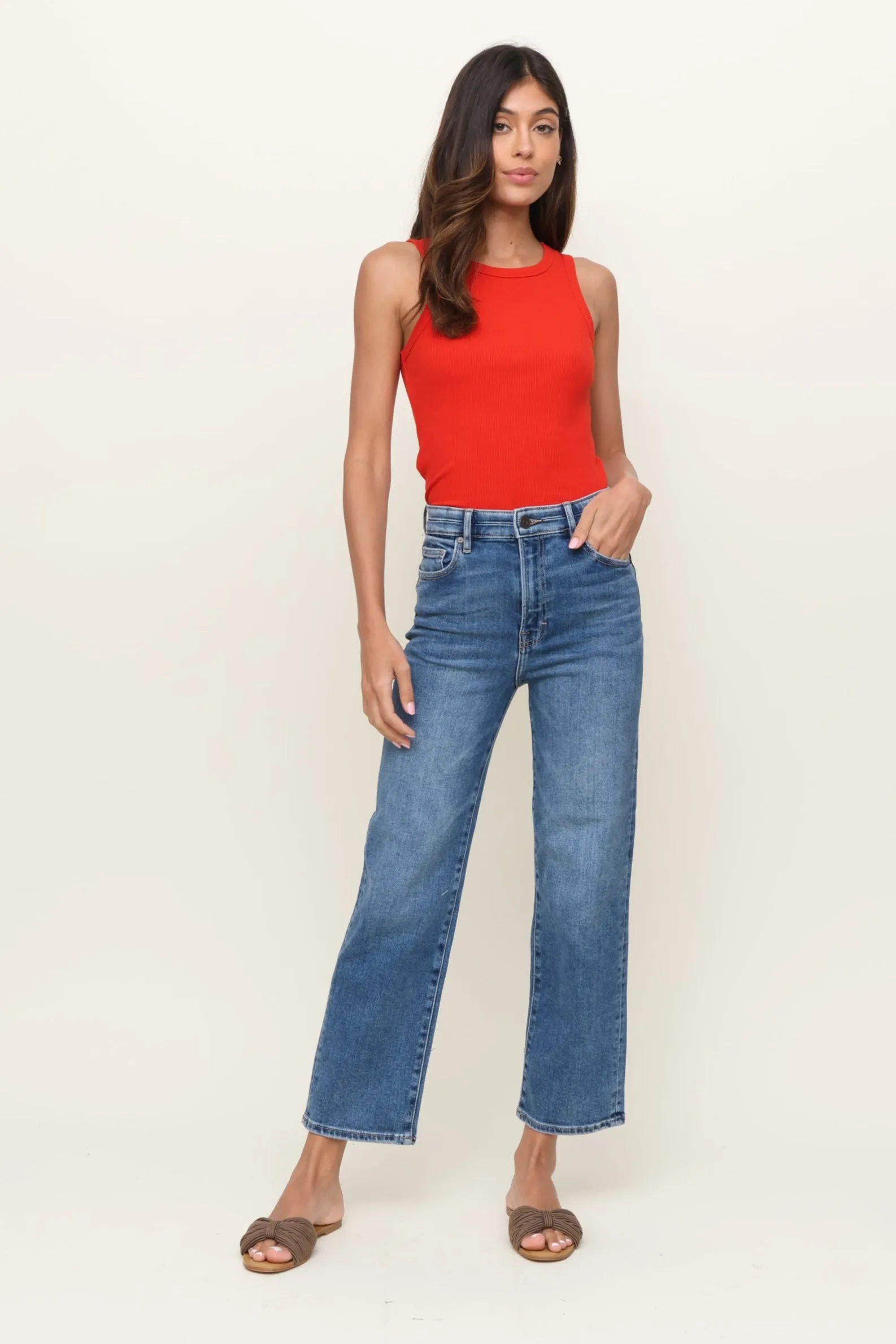 Tracey Crop Relaxed Straight