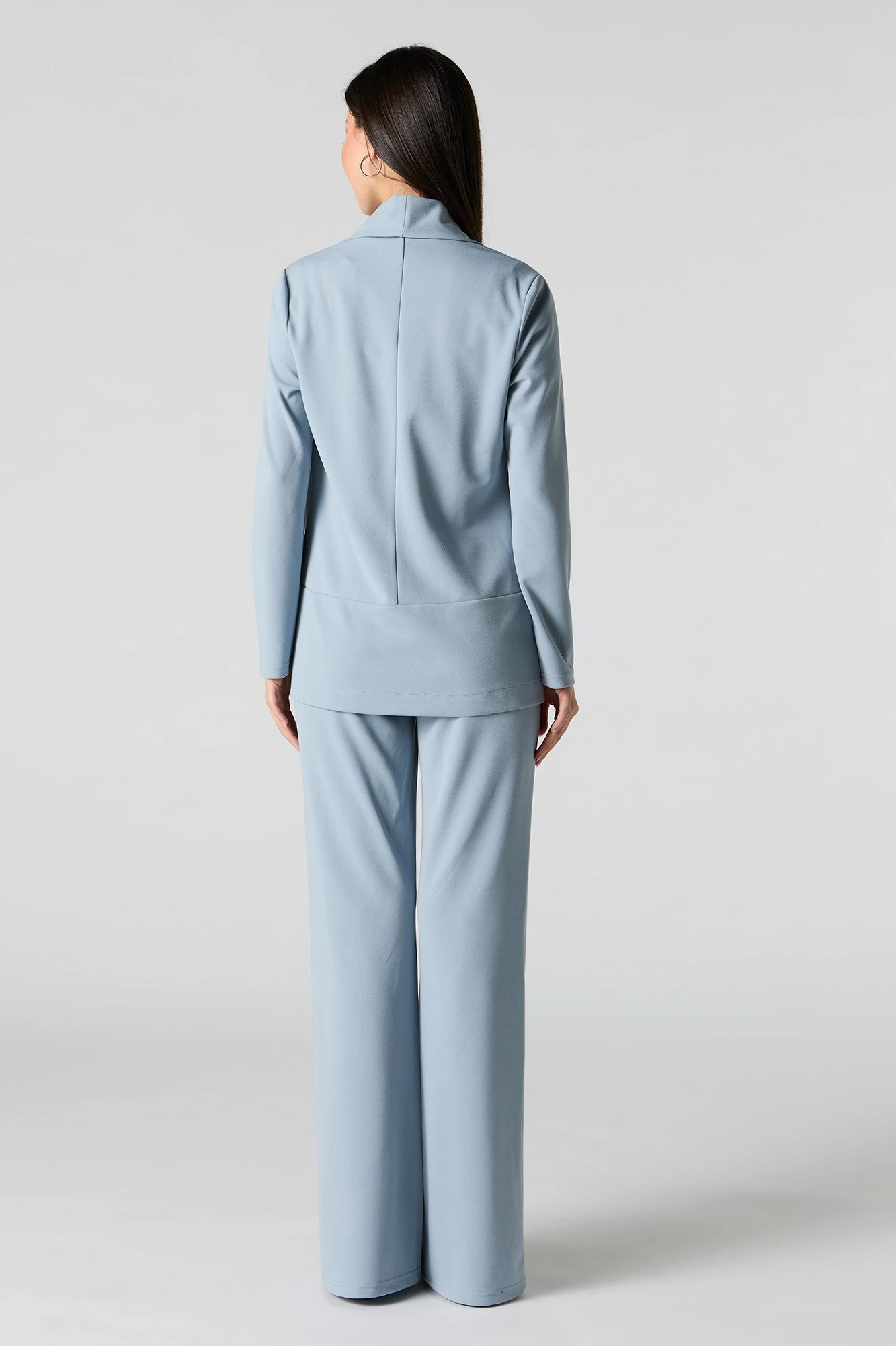 V Waist Wide Leg Dress Pant