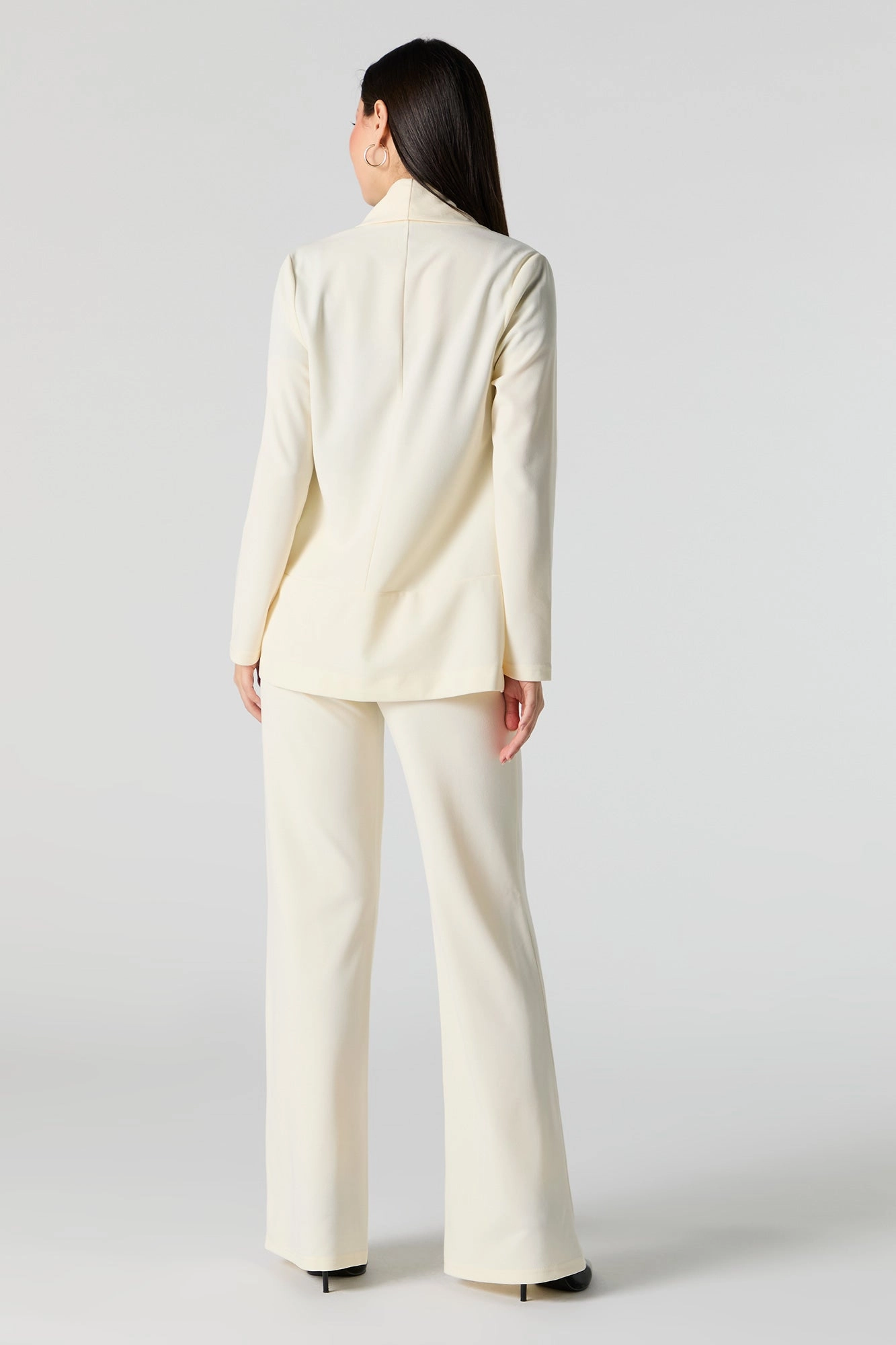 V Waist Wide Leg Dress Pant