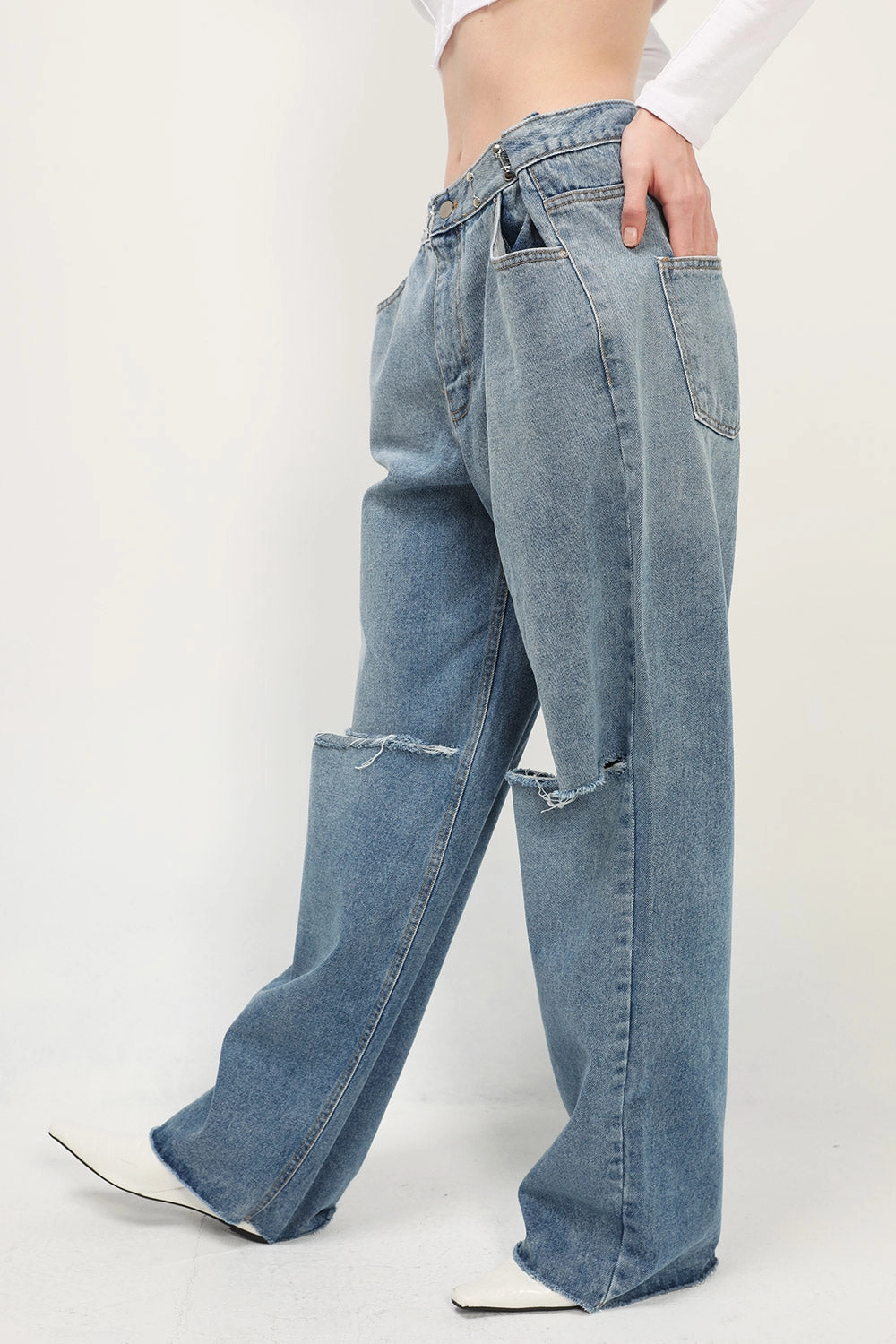 Vera Slash Cutout Jeans