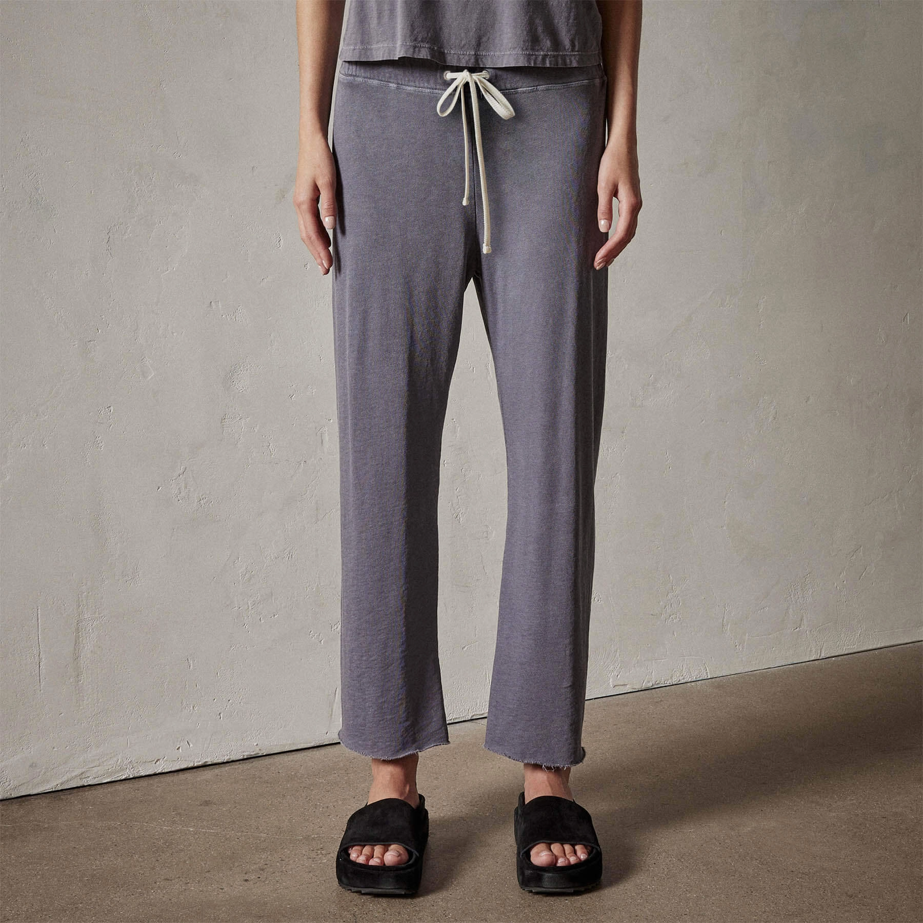 Vintage French Terry Cutoff Sweatpant - Flannel Pigment