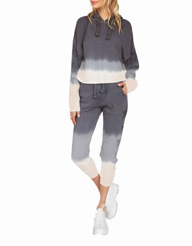Vintage Havana Rhinestone Star Dip Dye Jogger B9926