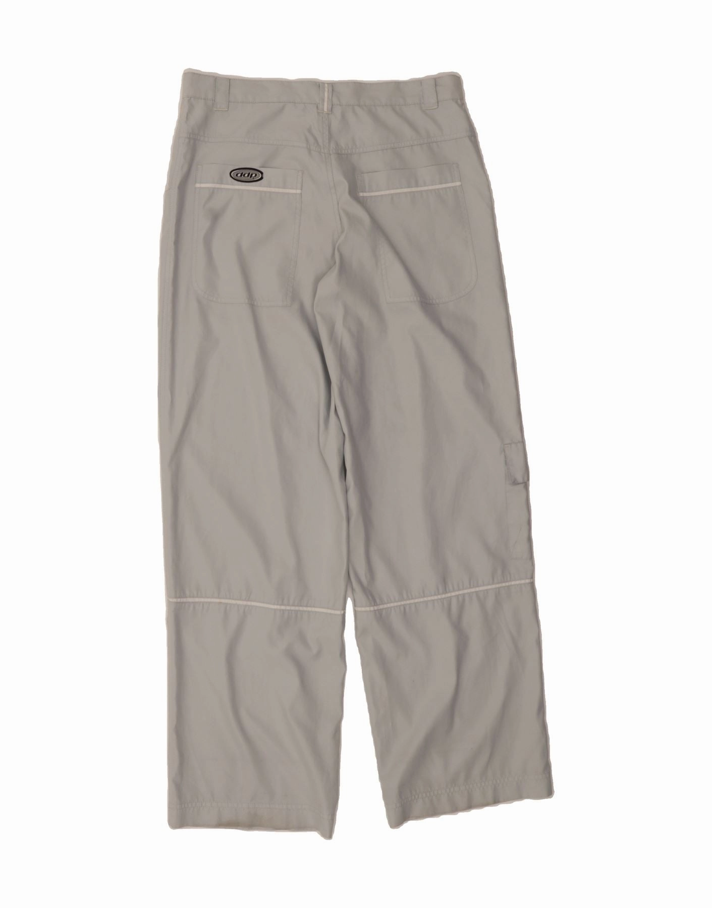 VINTAGE Mens Straight Cargo Trousers Large W34 L33 Grey