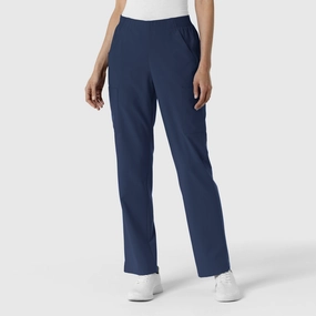 W123 Women's Cargo Utility Scrub Pant - Navy