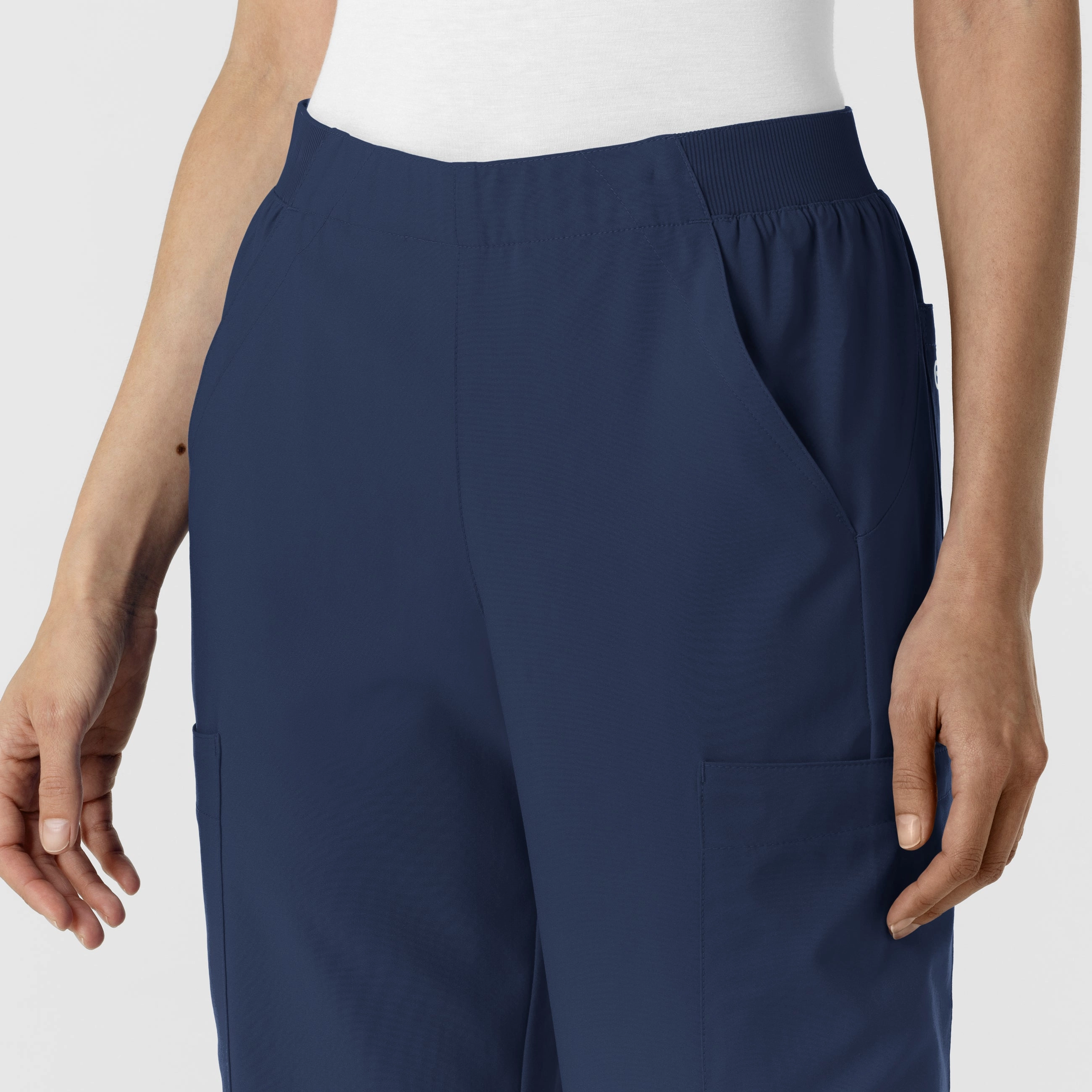 W123 Women's Cargo Utility Scrub Pant - Navy