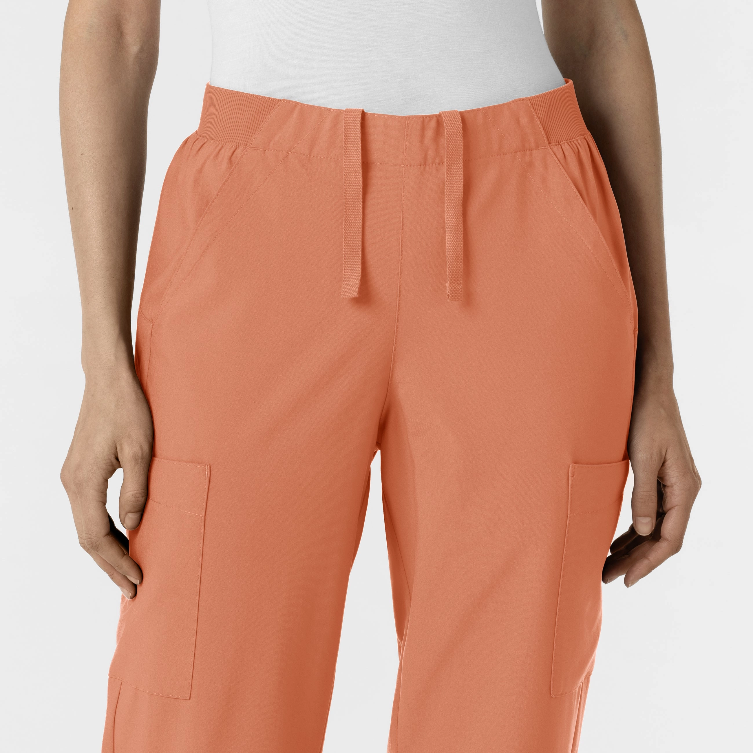 W123 Women's Cargo Utility Scrub Pant - Terracotta