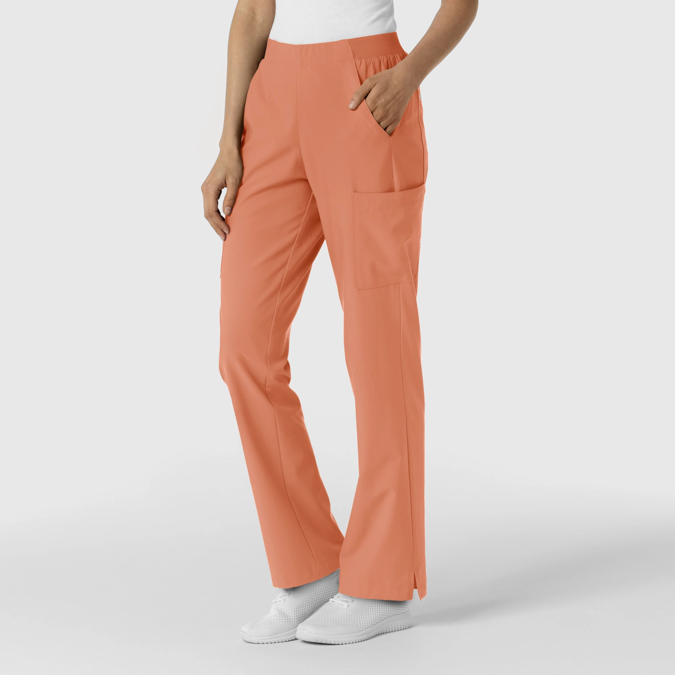 W123 Women's Cargo Utility Scrub Pant - Terracotta