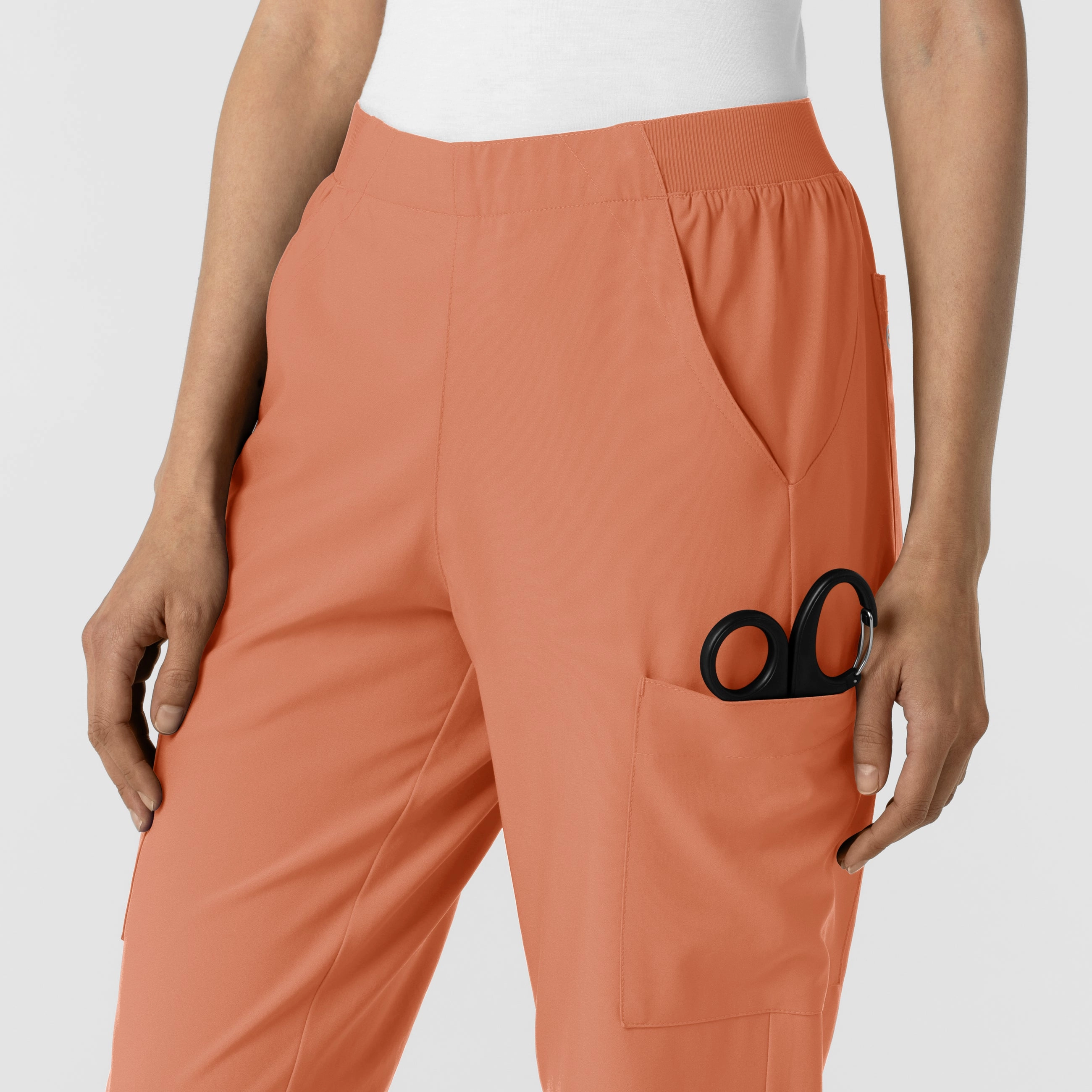 W123 Women's Cargo Utility Scrub Pant - Terracotta