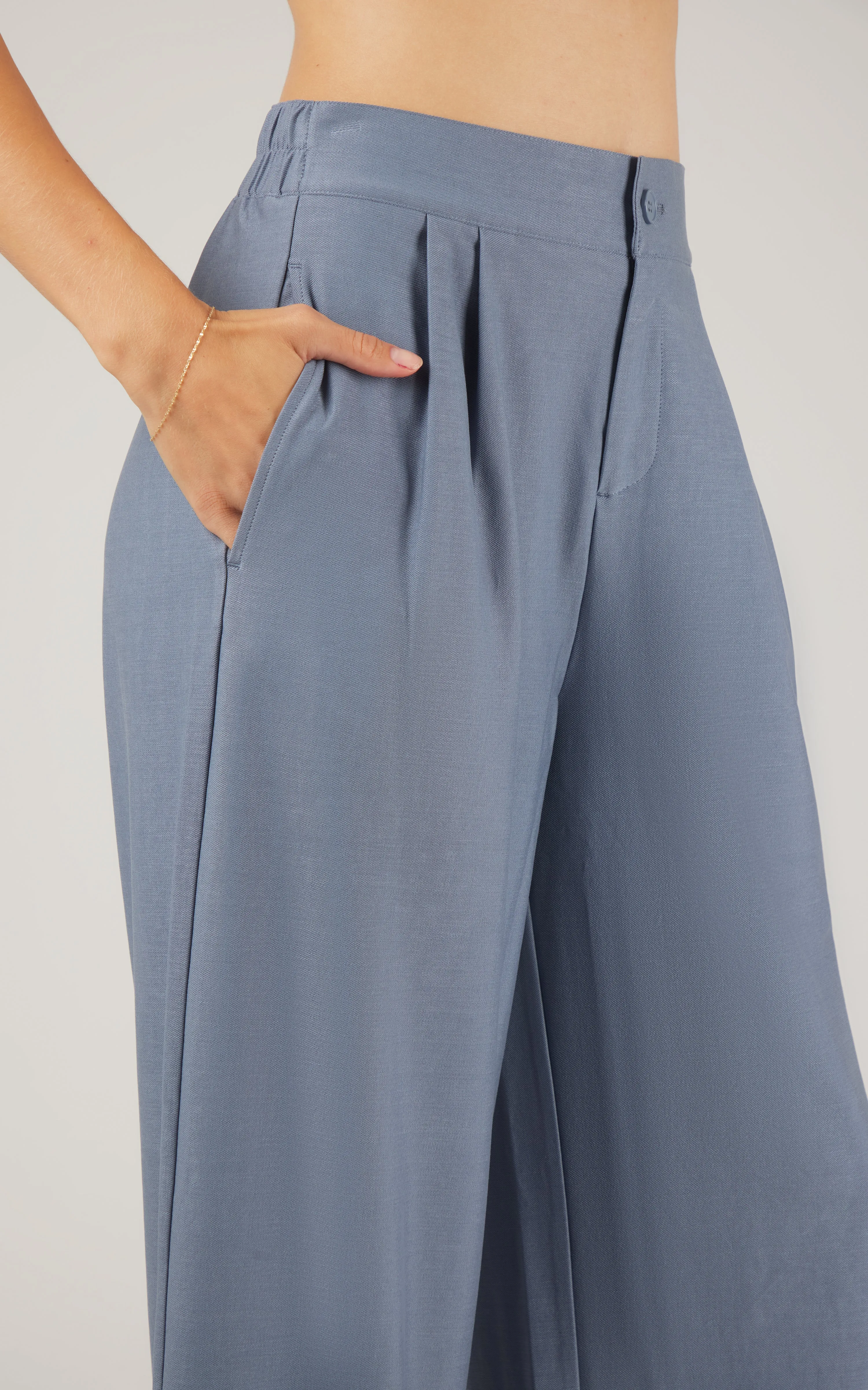 Wear to Work Denim Wide Leg Pant