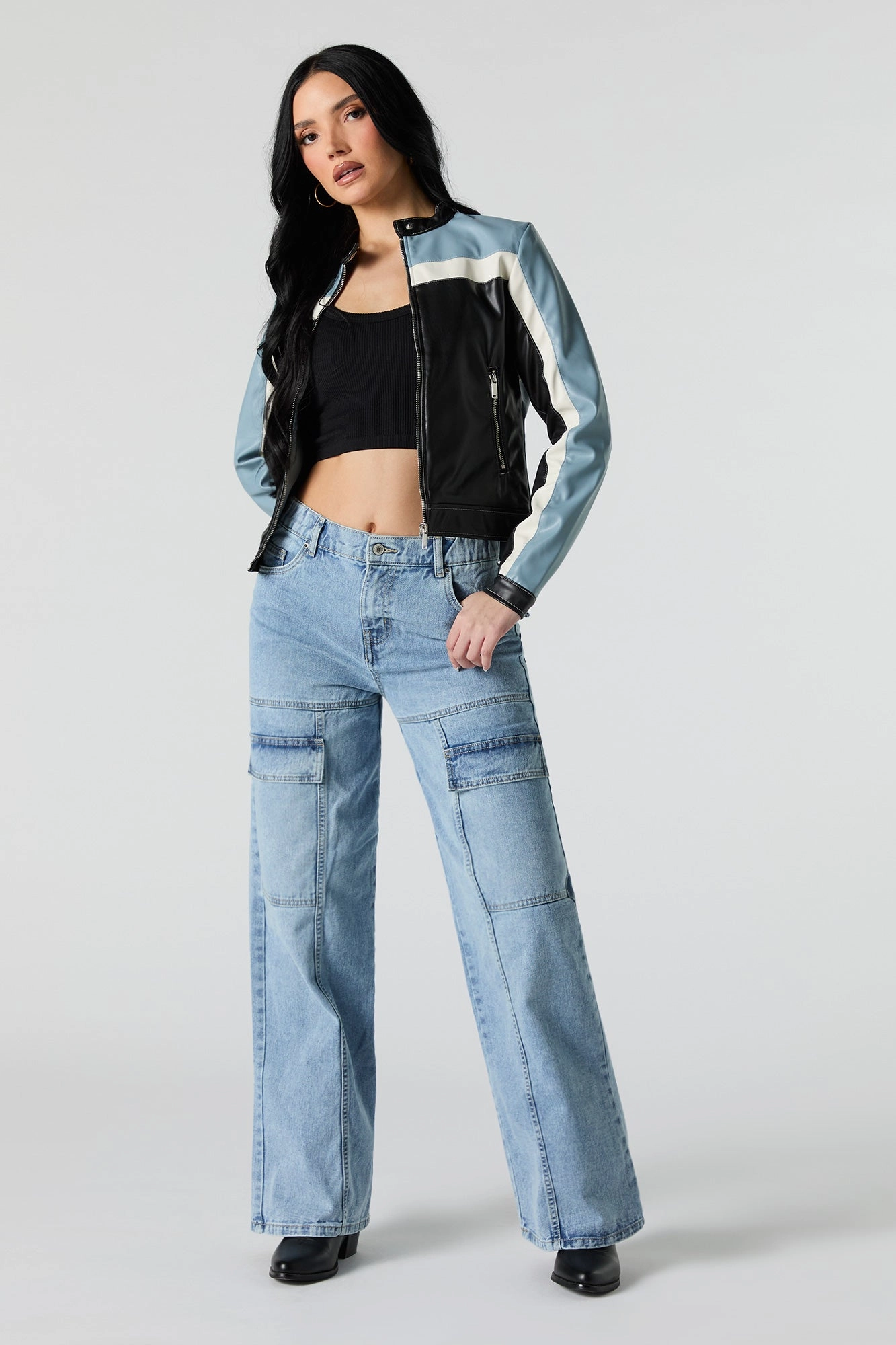 Wide Leg Cargo Jean